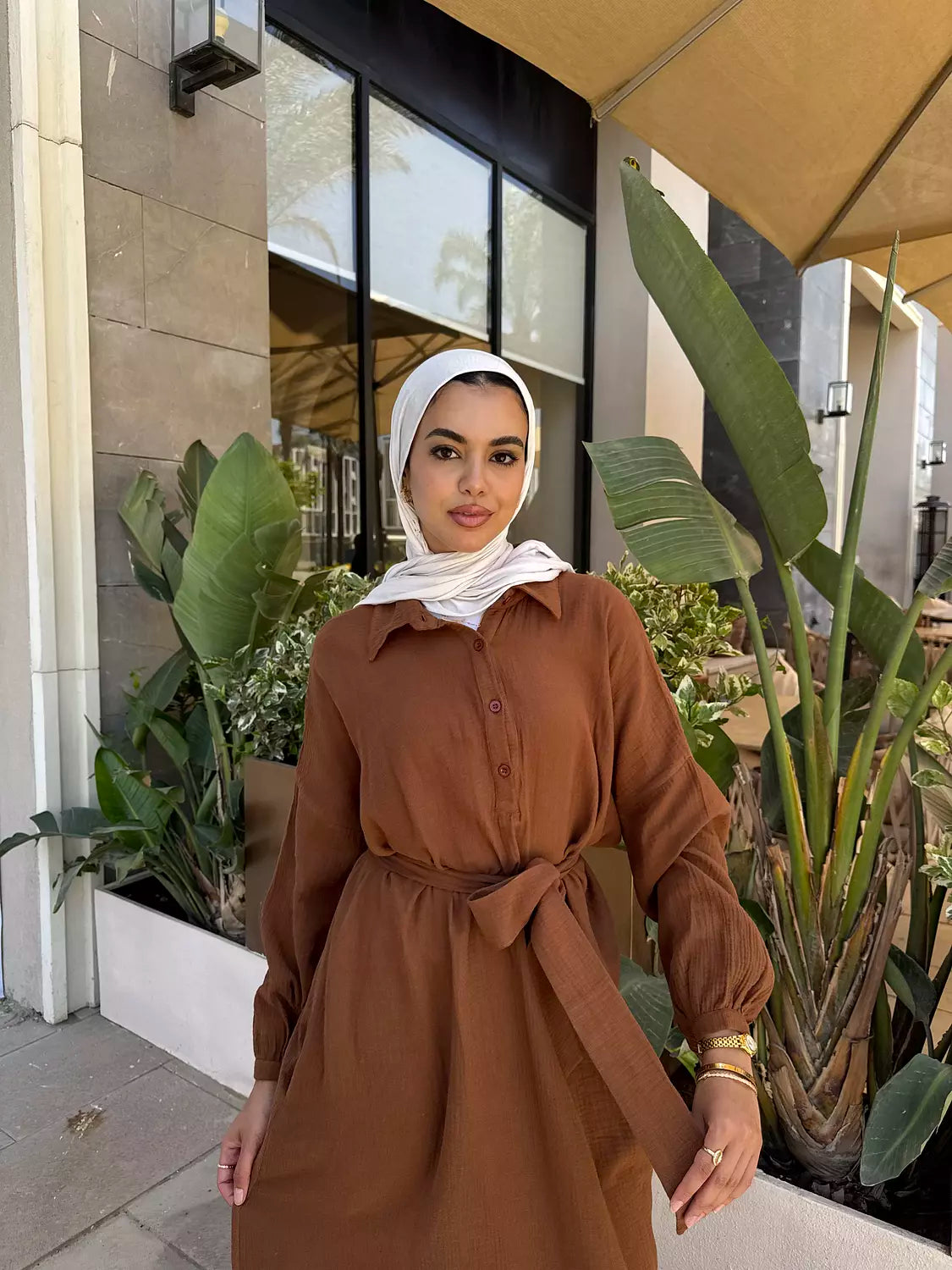 Feels like summer dress in brown