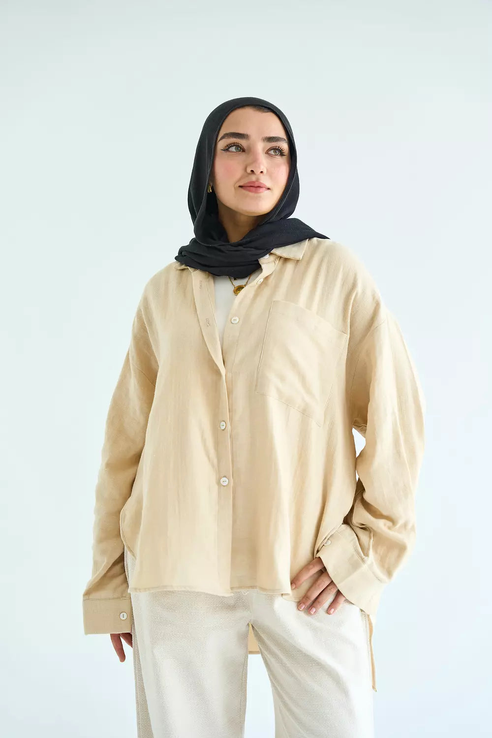 All times shirt in beige