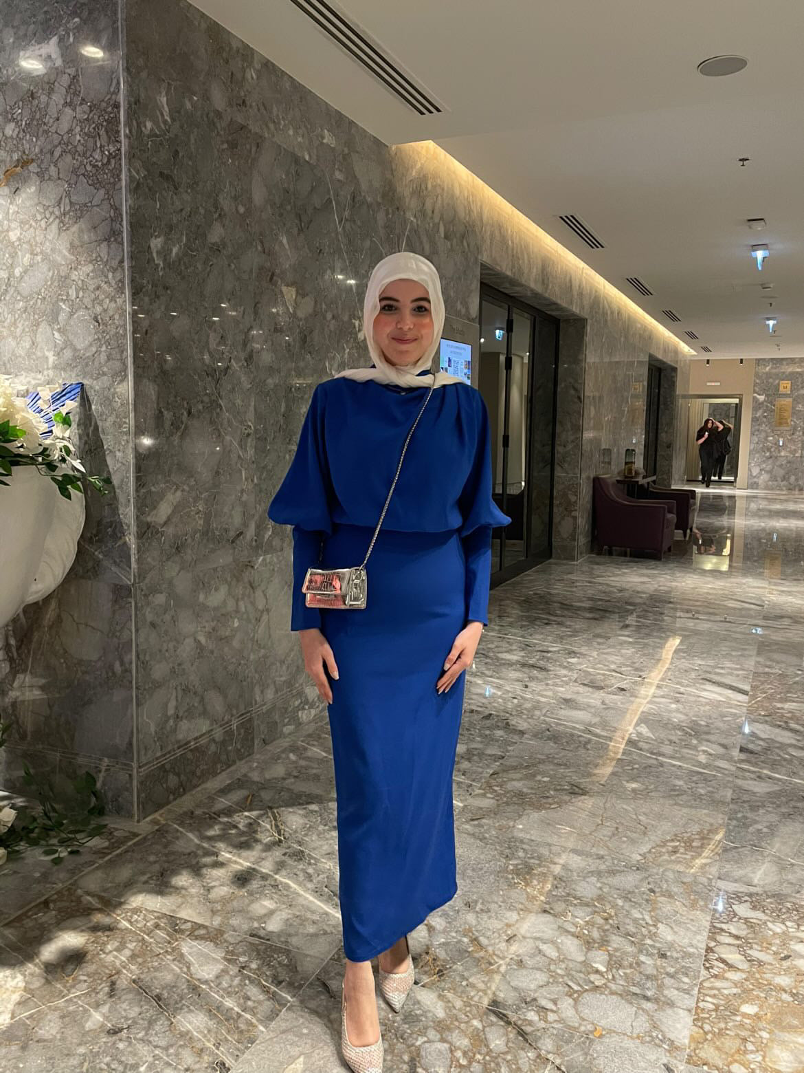Royal blue dress