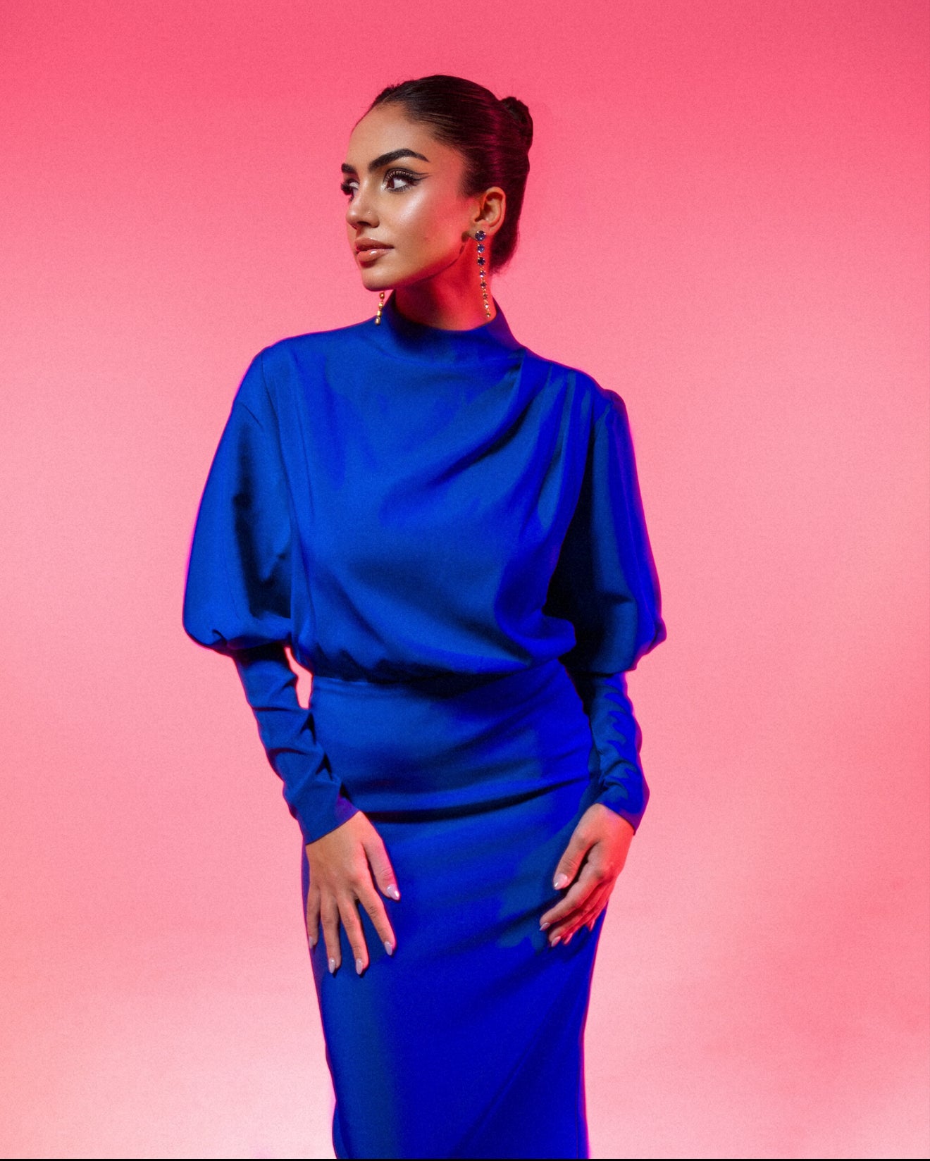 Royal blue dress