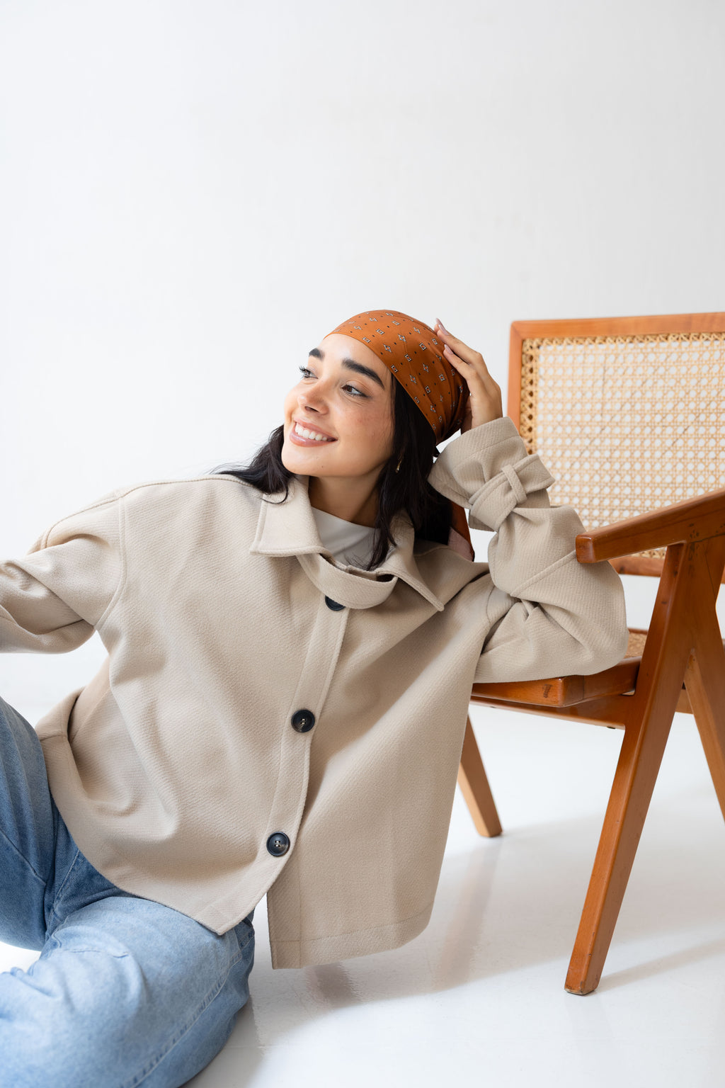CROPPED- WOOL-y Coat in beige