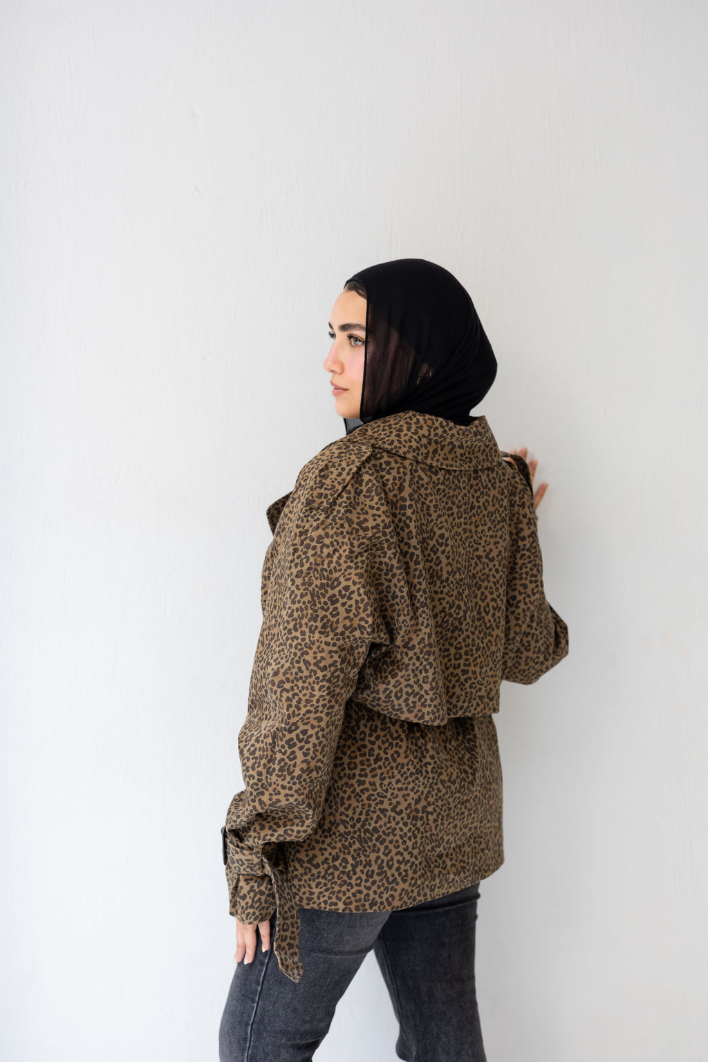 Leopard print jacket