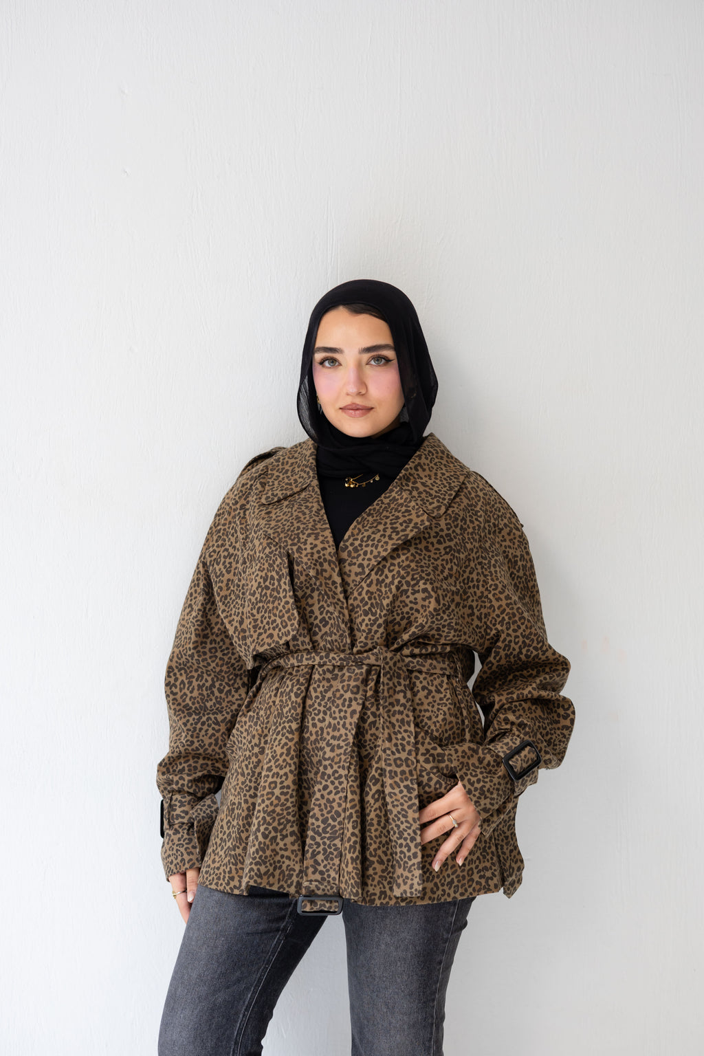 Leopard print jacket