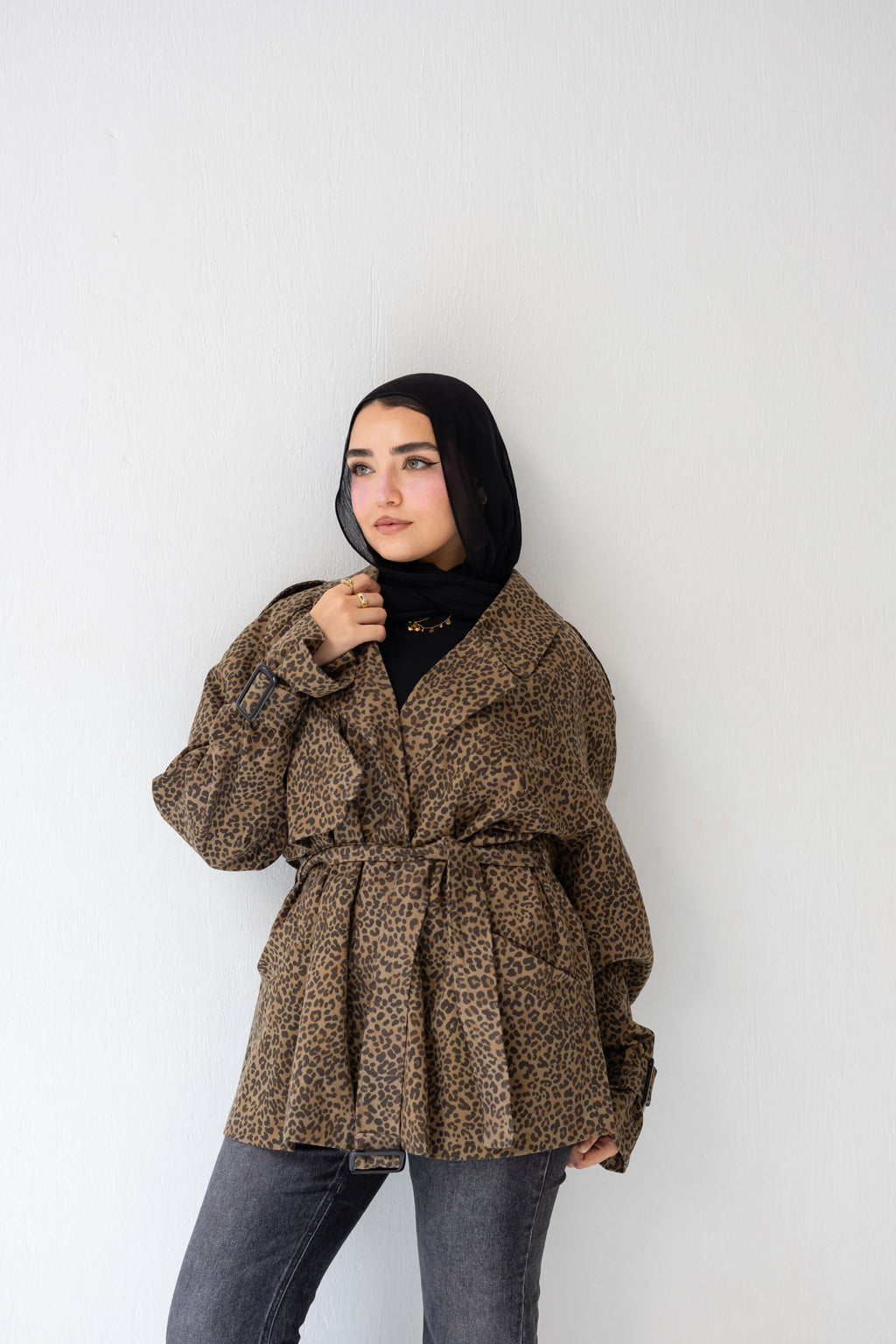 Leopard print jacket