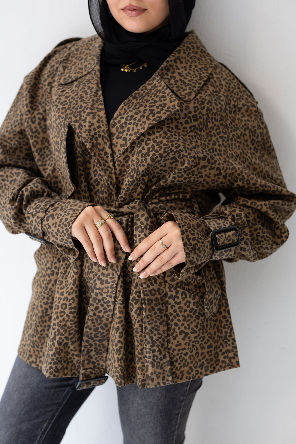 Leopard print jacket