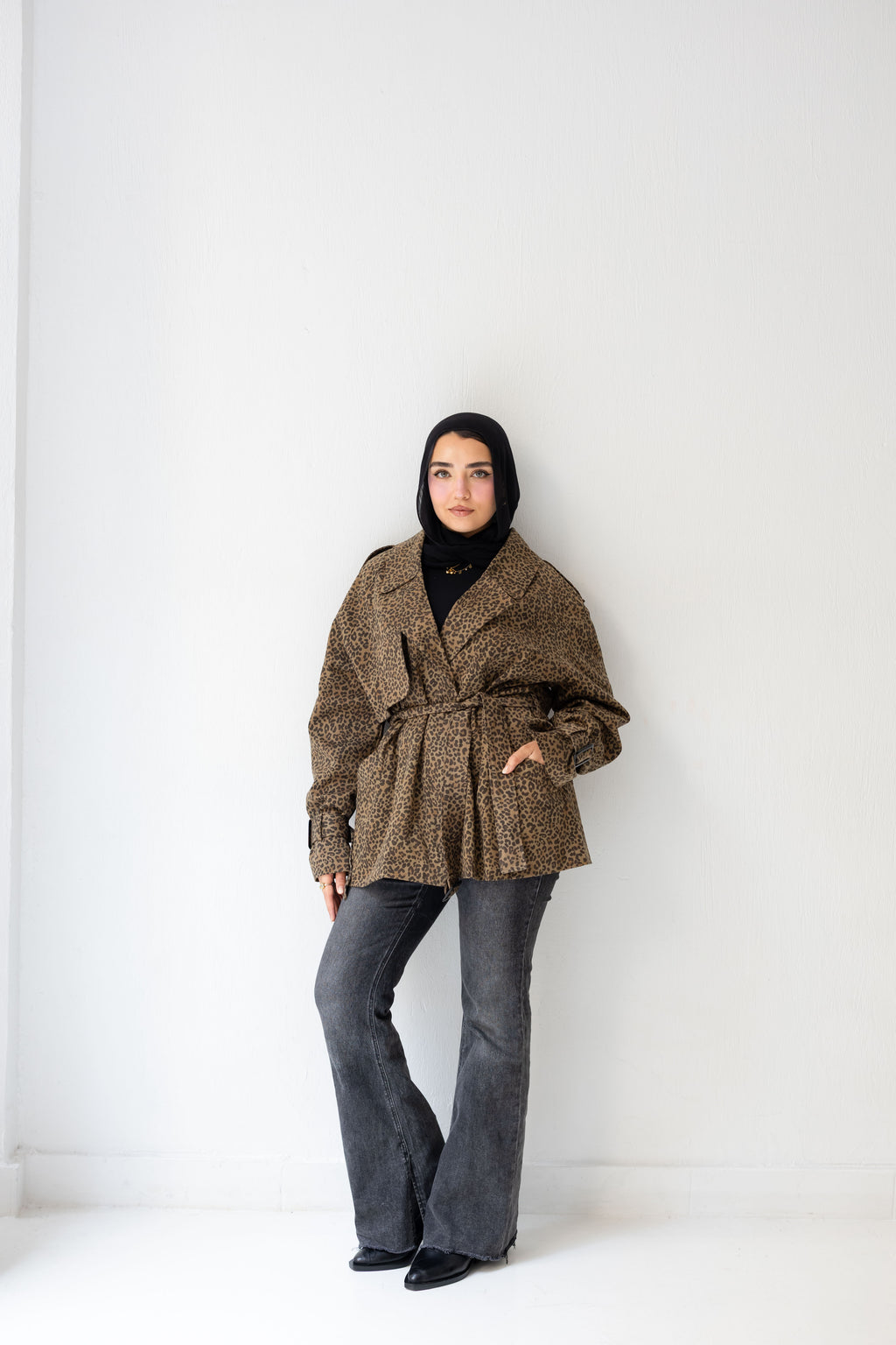 Leopard print jacket