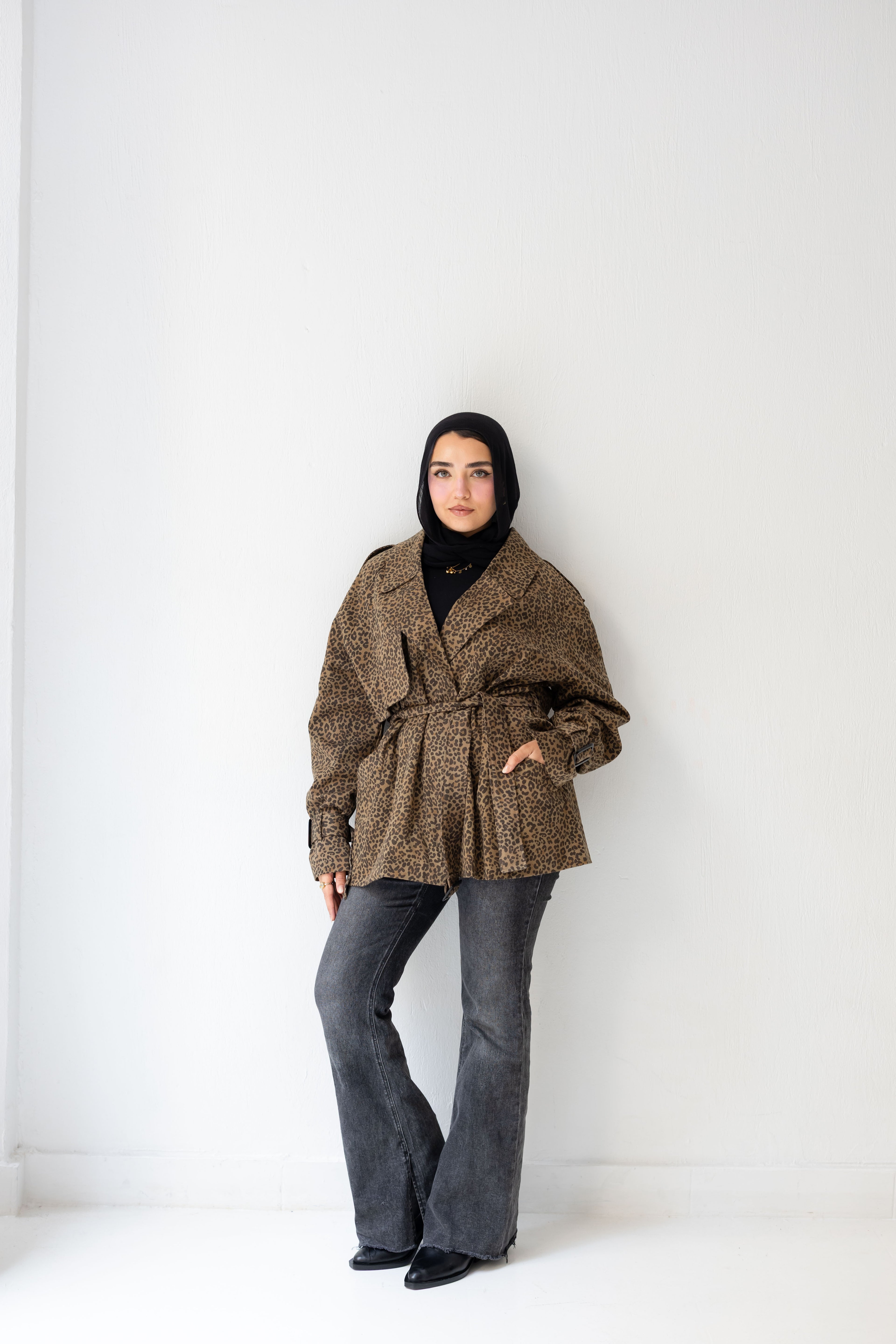 Leopard print jacket