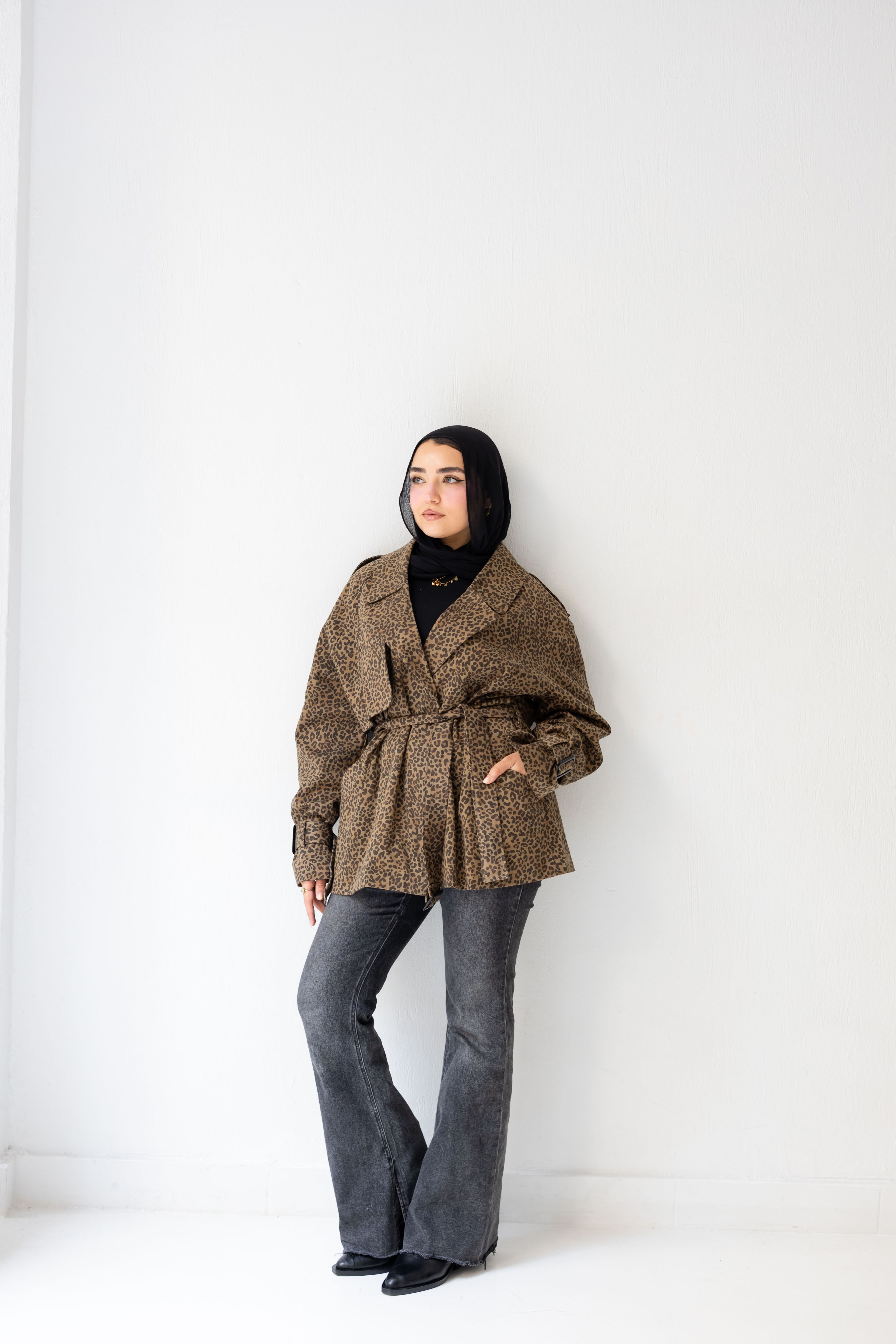 Leopard print jacket