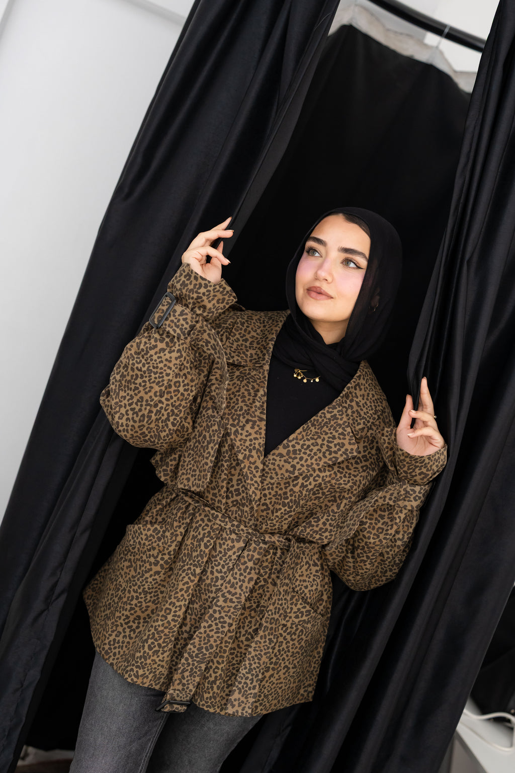 Leopard print jacket