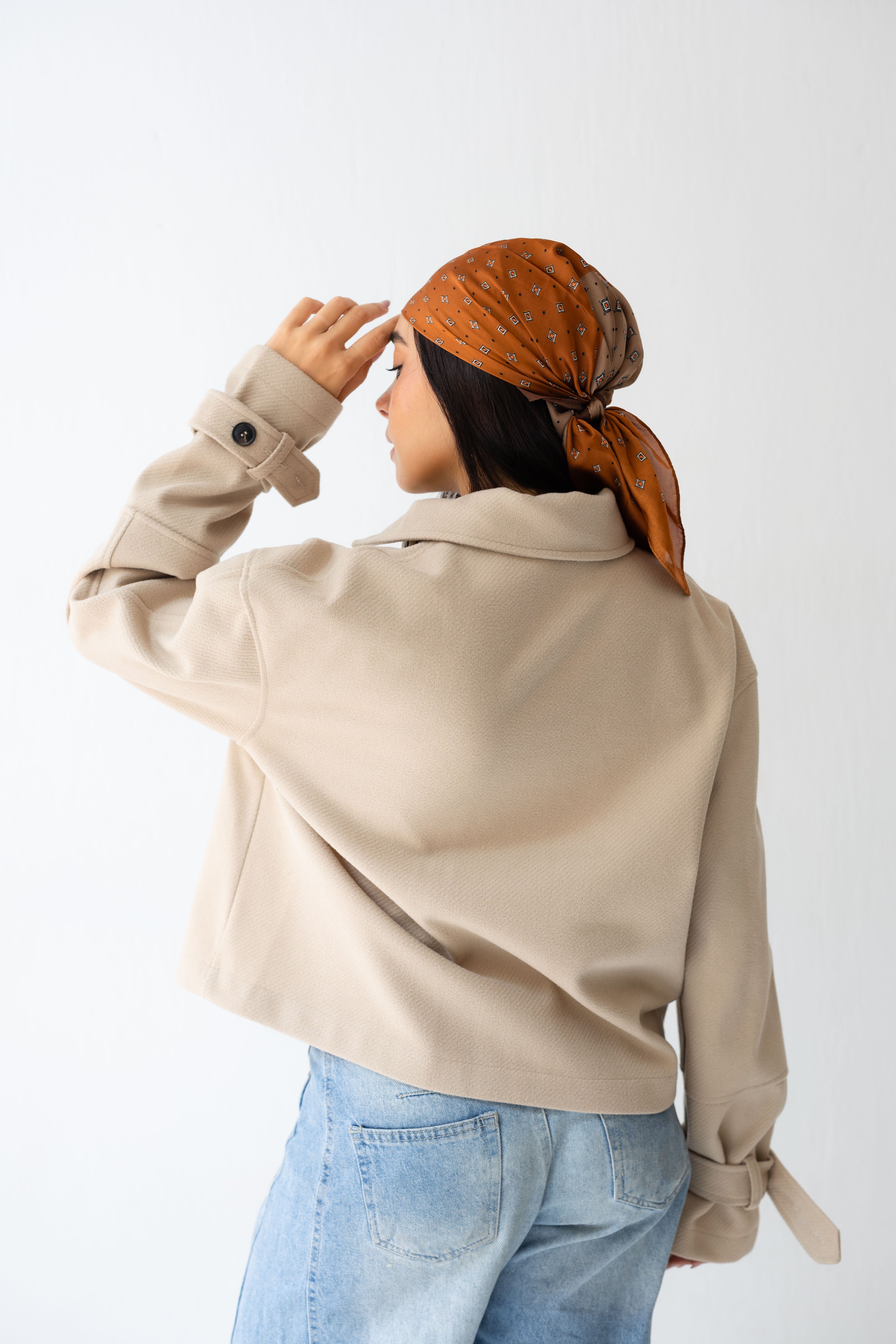 CROPPED- WOOL-y Coat in beige