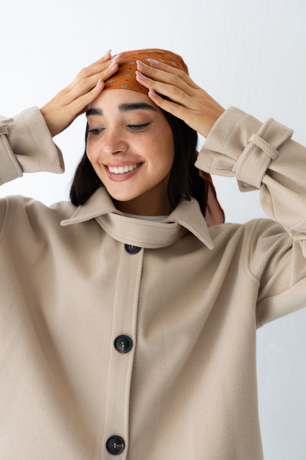 CROPPED- WOOL-y Coat in beige