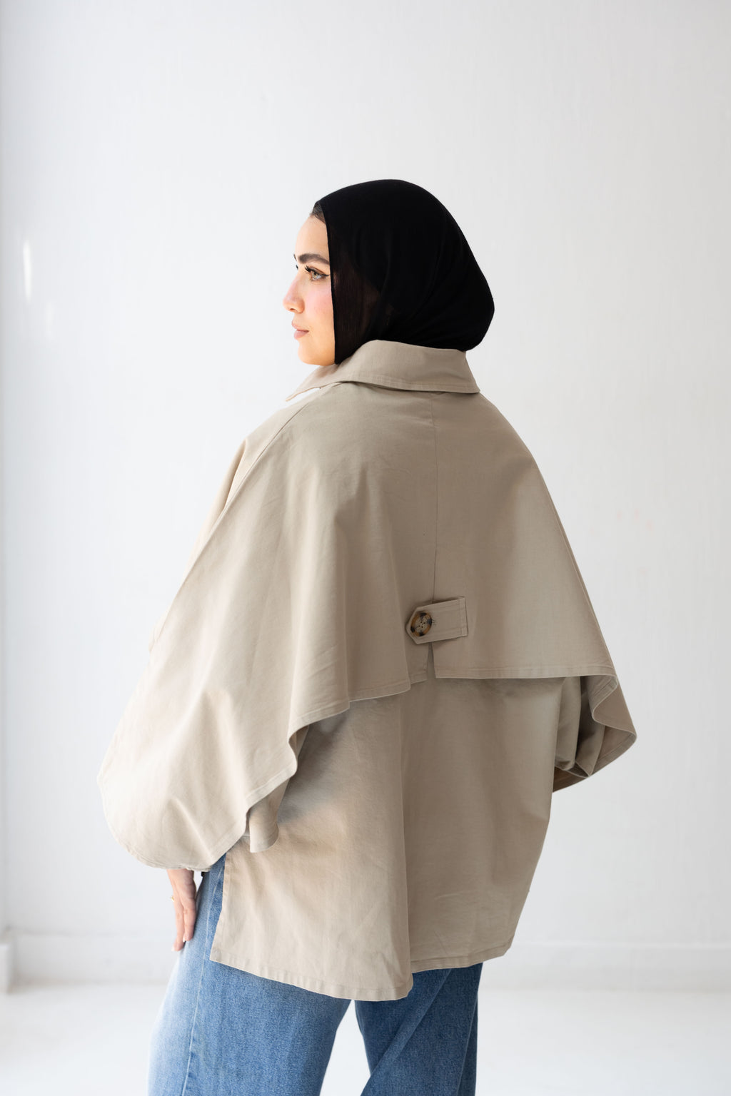 Trench-Cape In beige