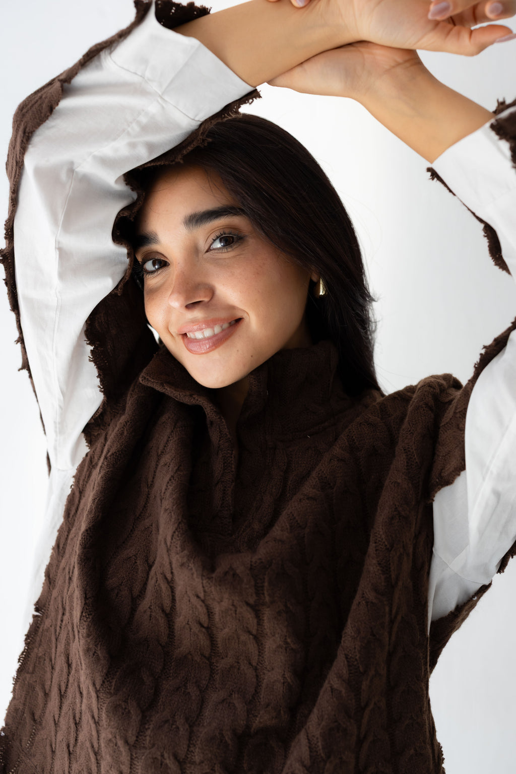 Un-Finished Pull-Chemise In brown