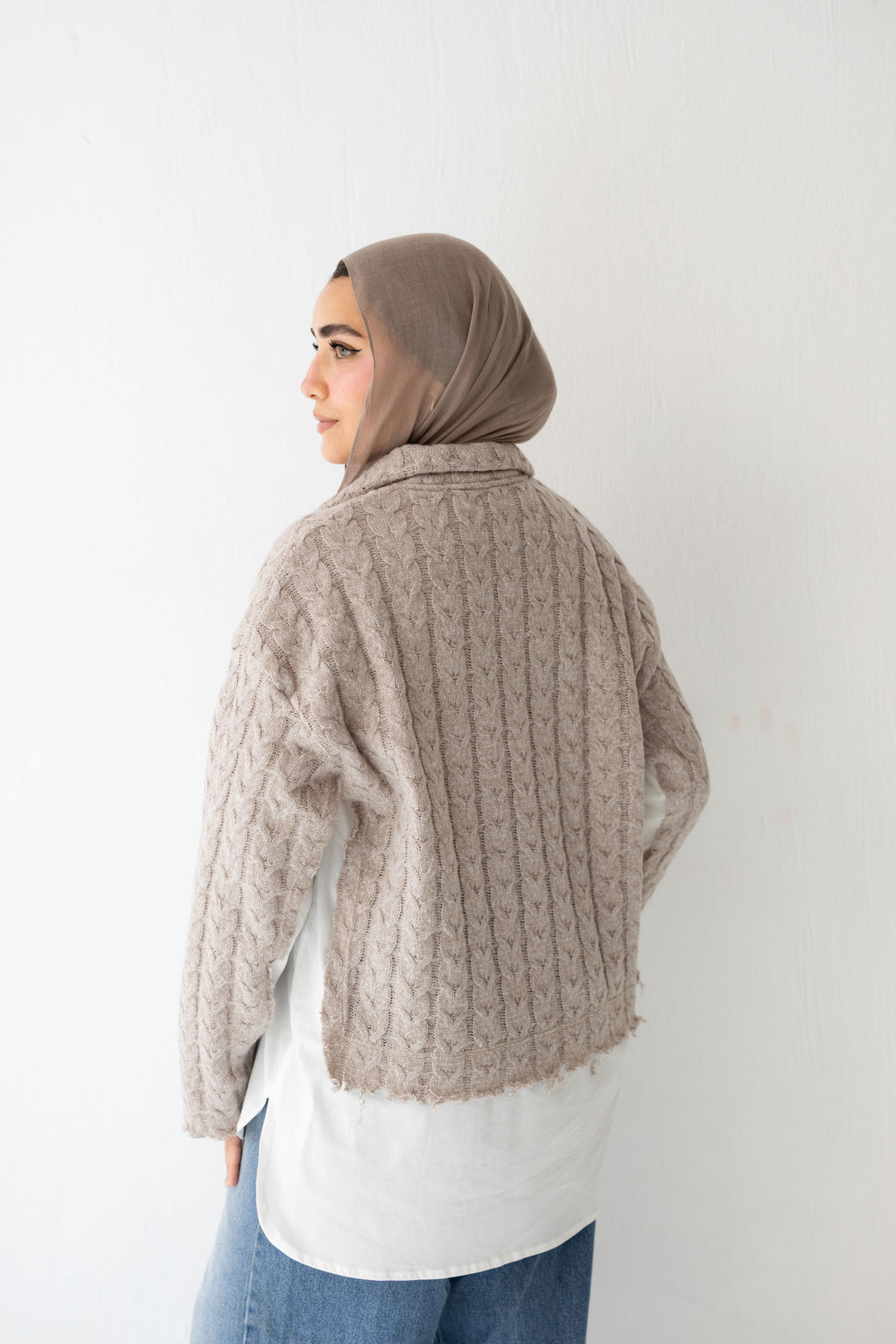 Un-Finished Pull-Chemise In beige