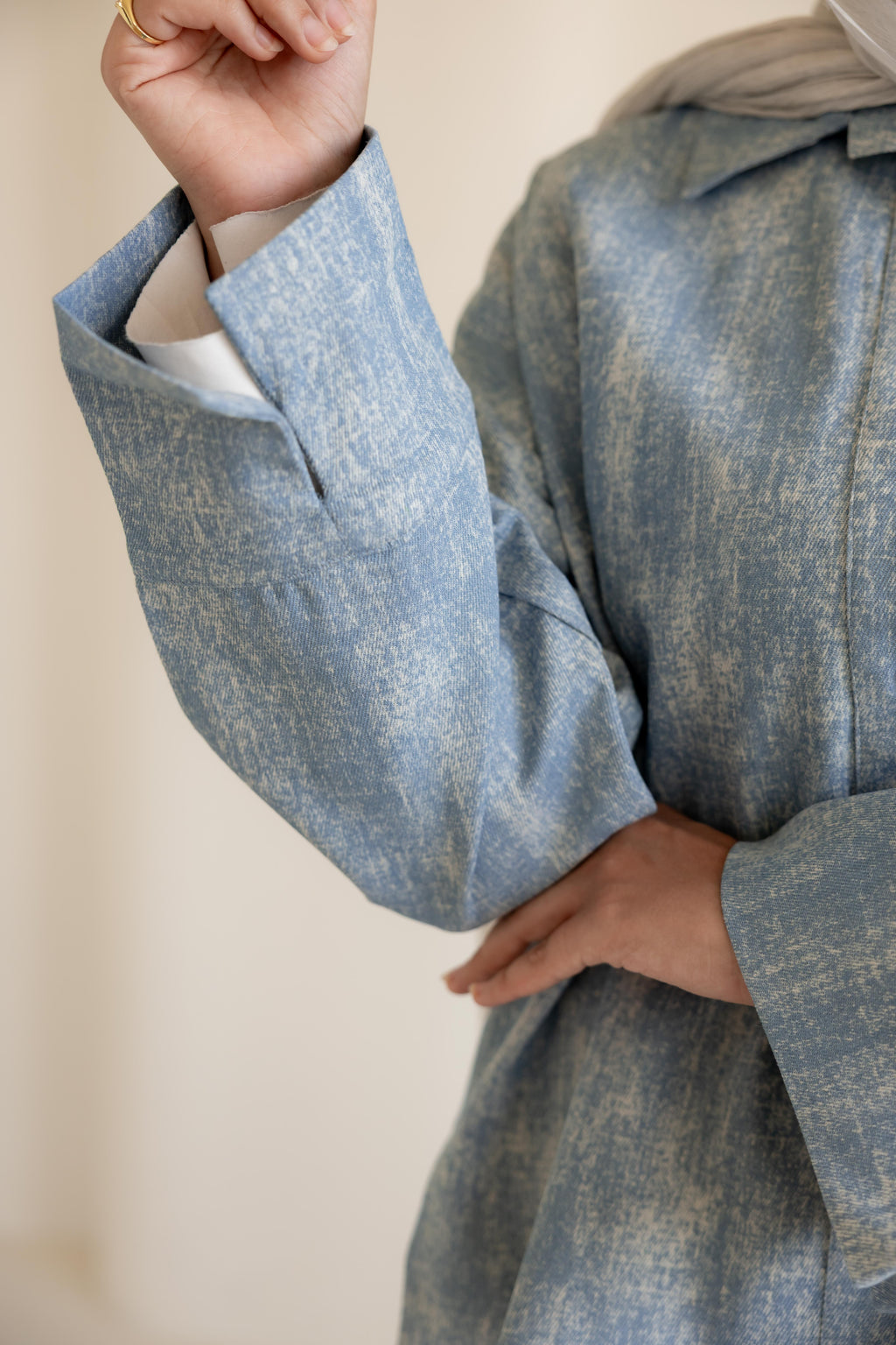 Light denim set
