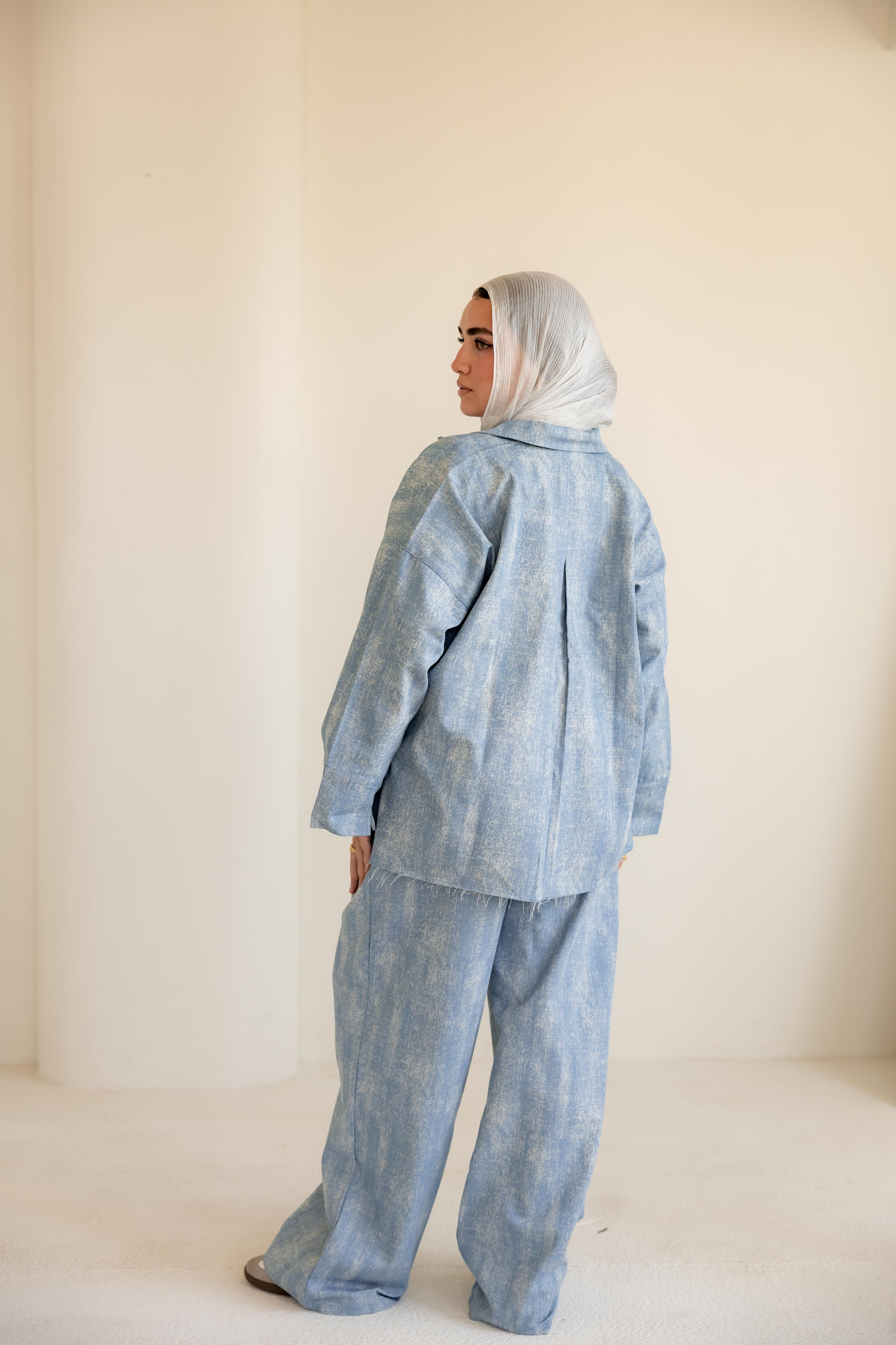 Light denim set