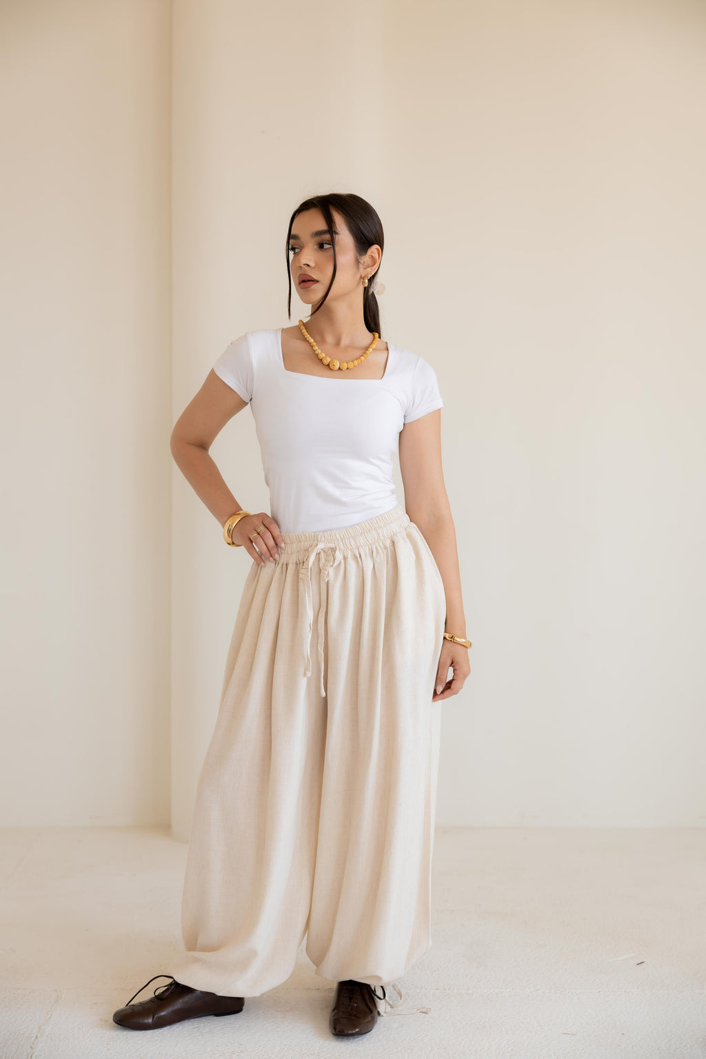 The Ballon linen pants