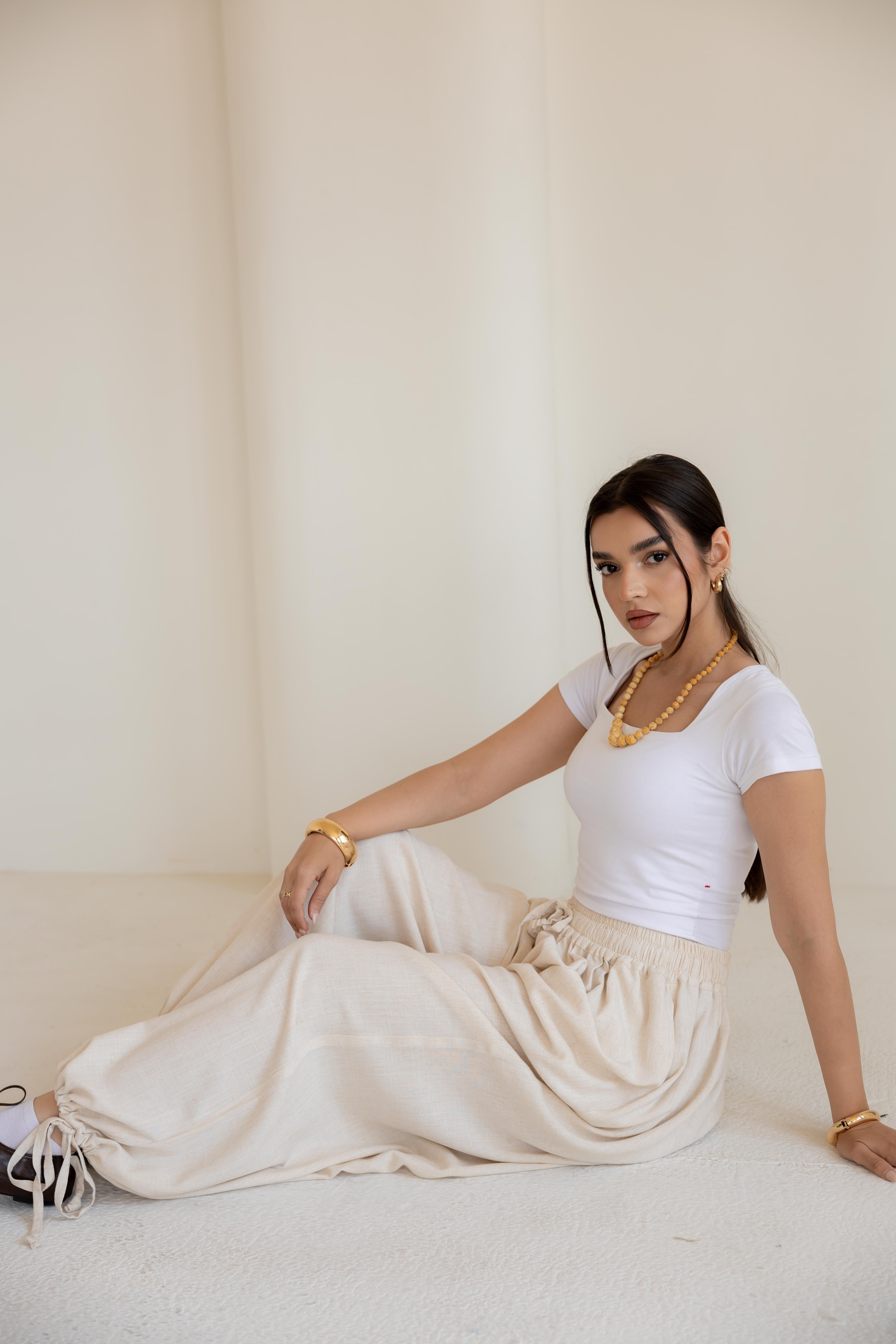 The Ballon linen pants