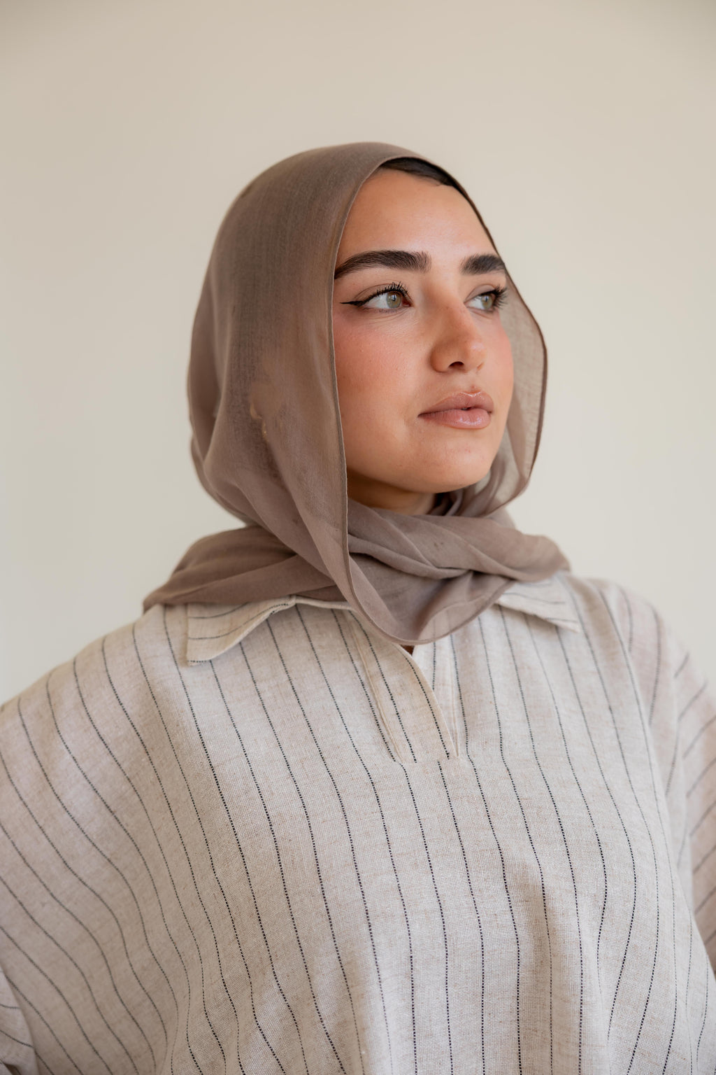 Striped linen set