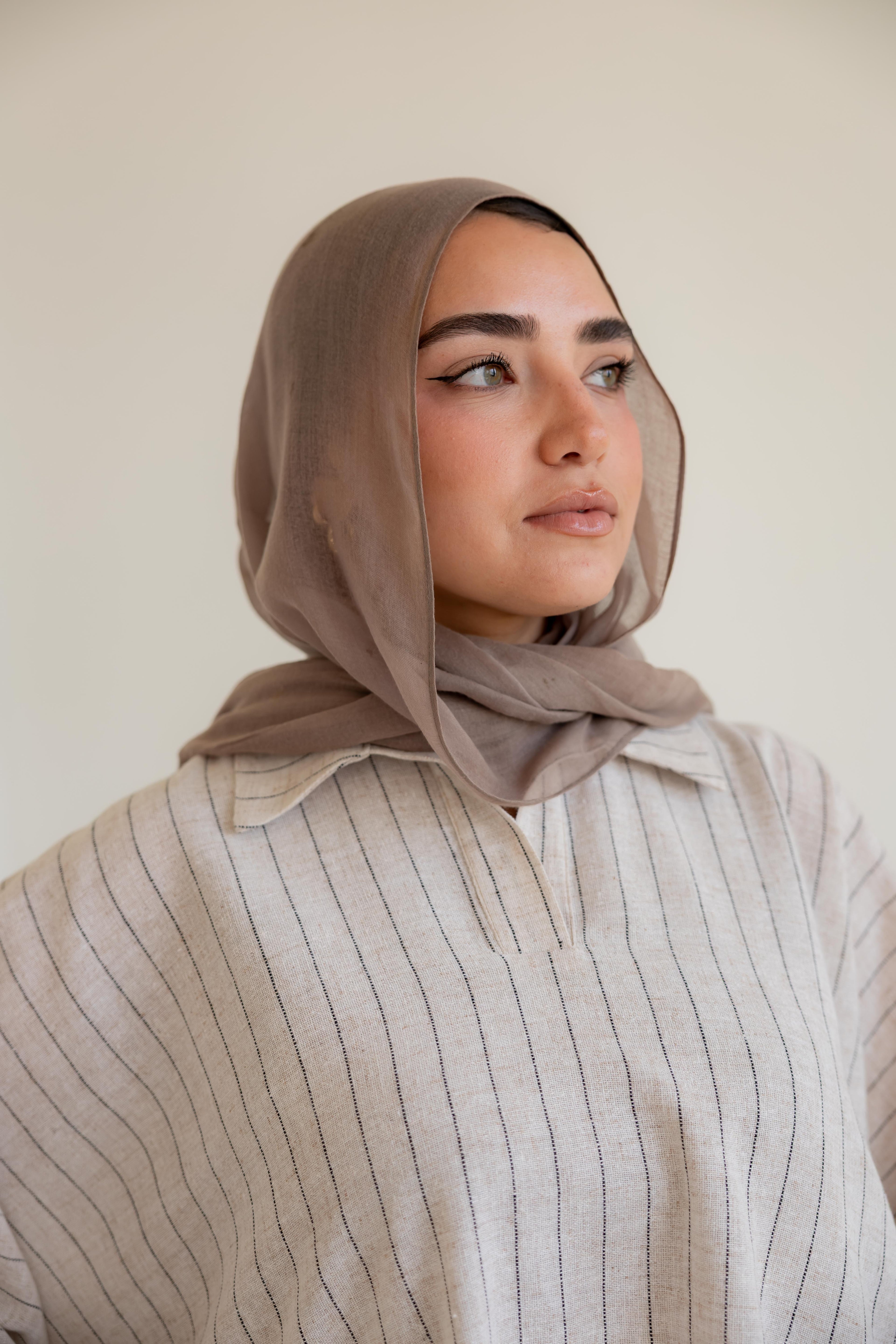 Striped linen set