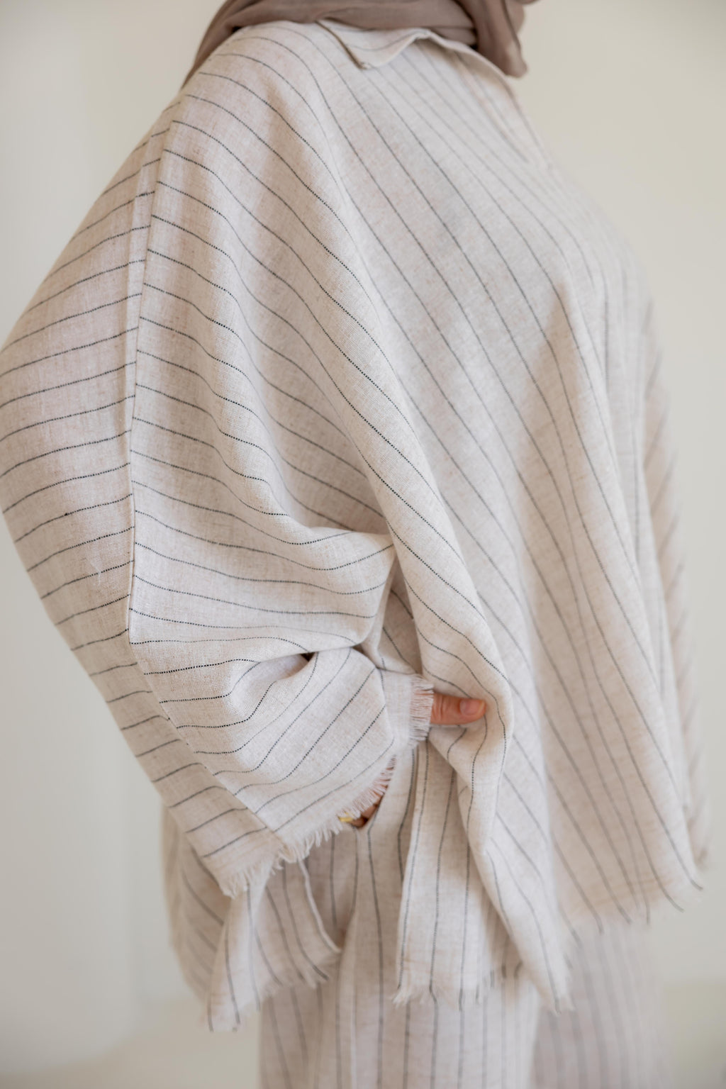 Striped linen set