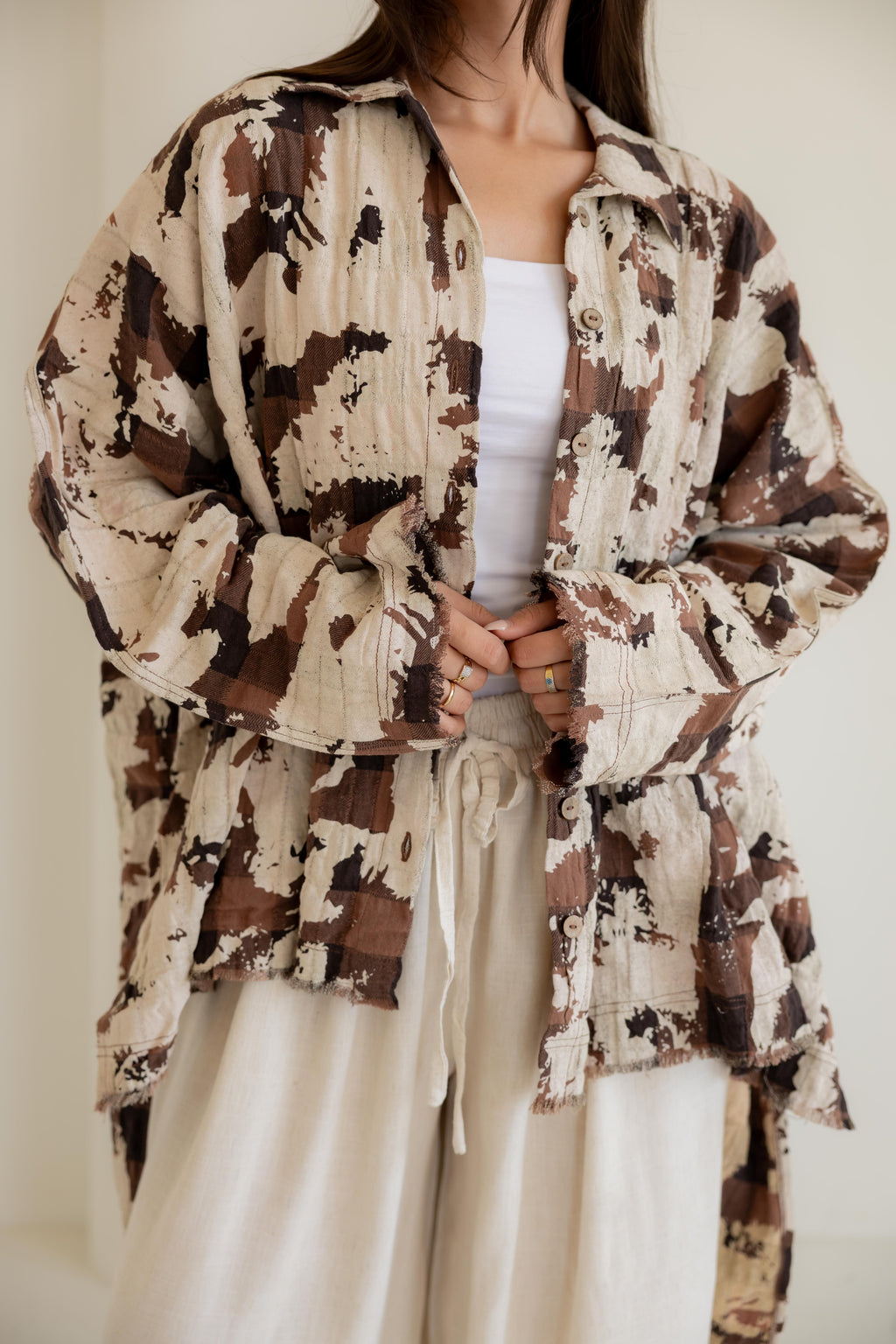 The unique BrownXbeige shirt