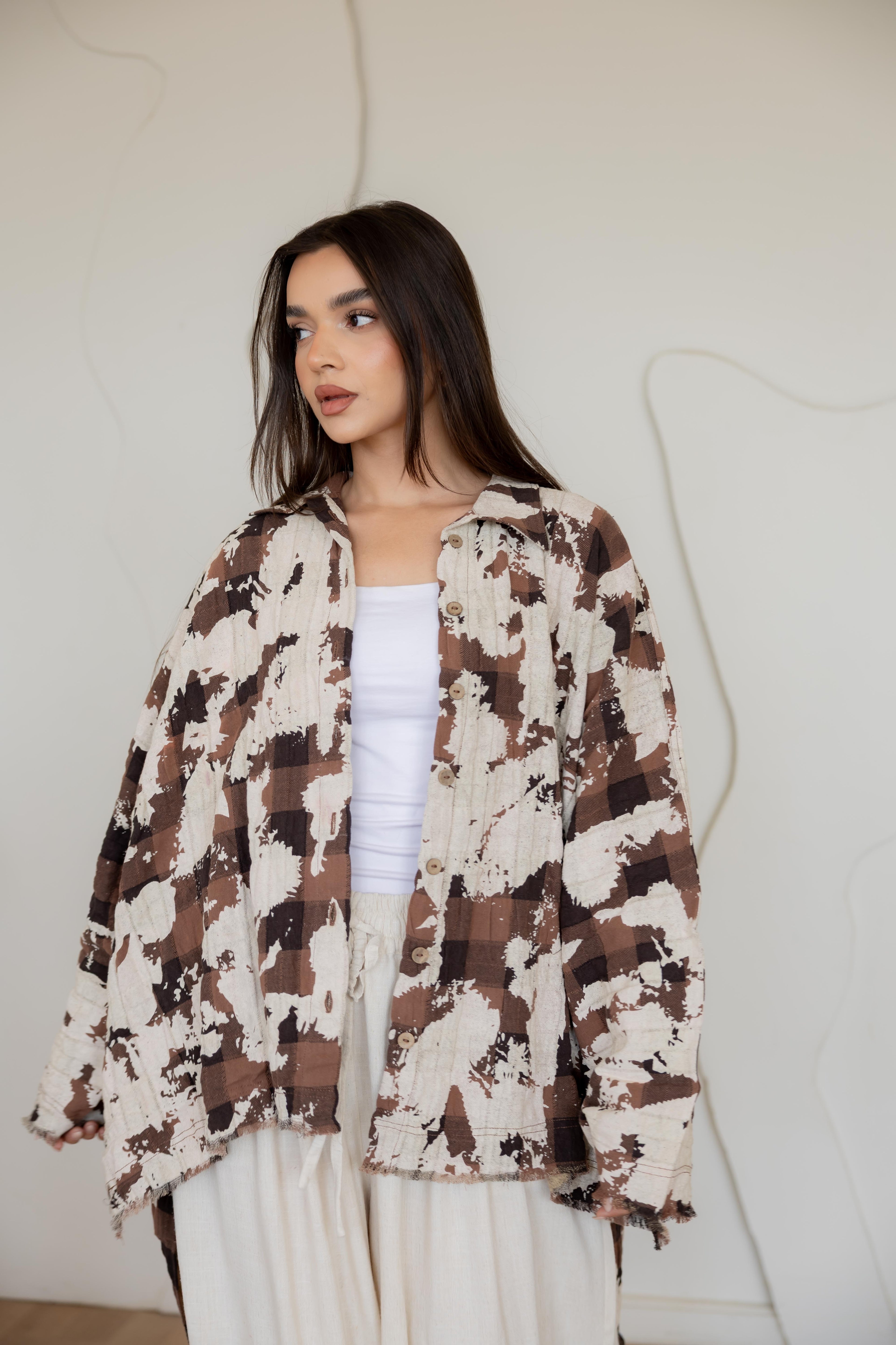 The unique BrownXbeige shirt