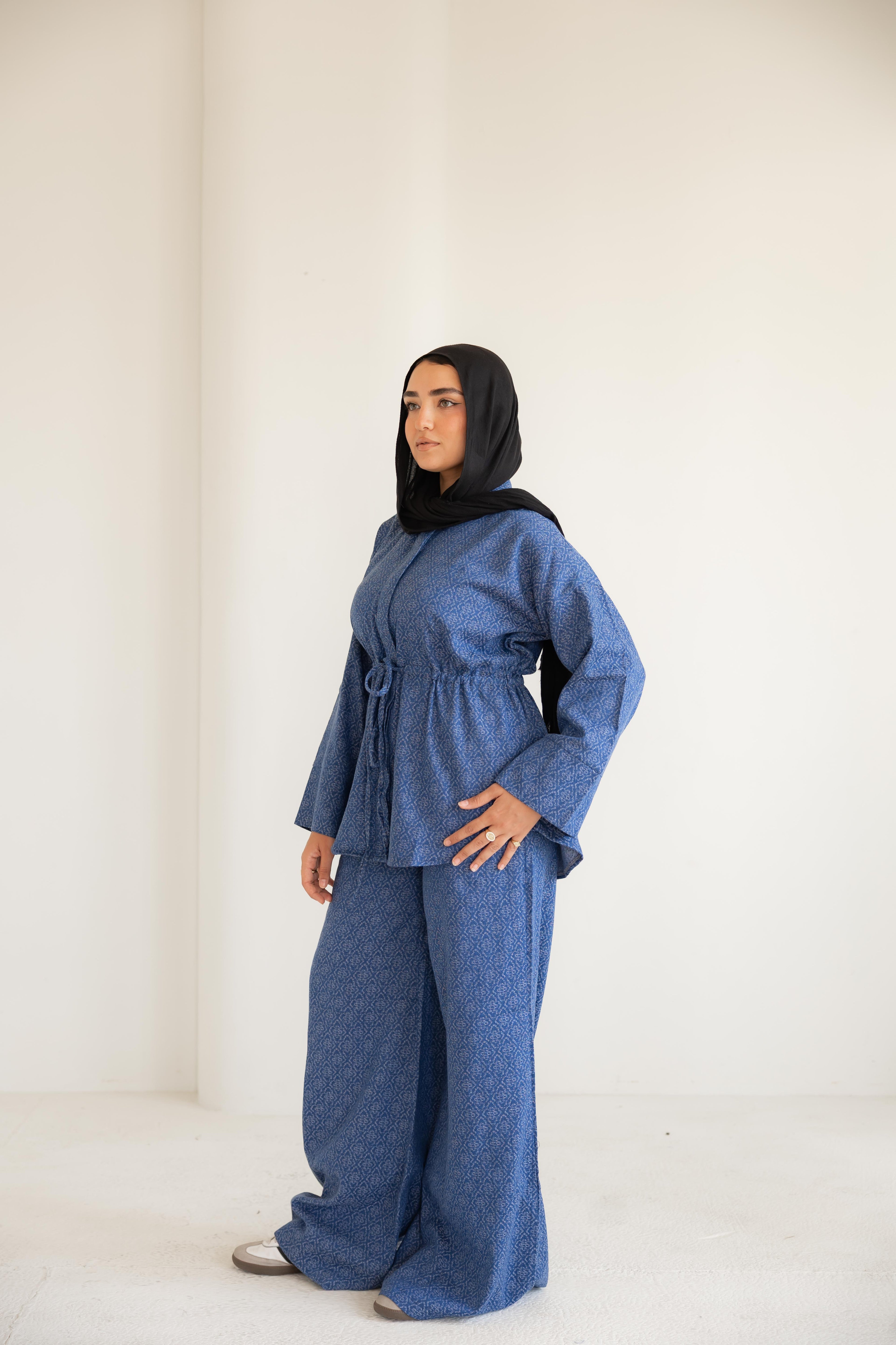 Not a denim set in dark blue