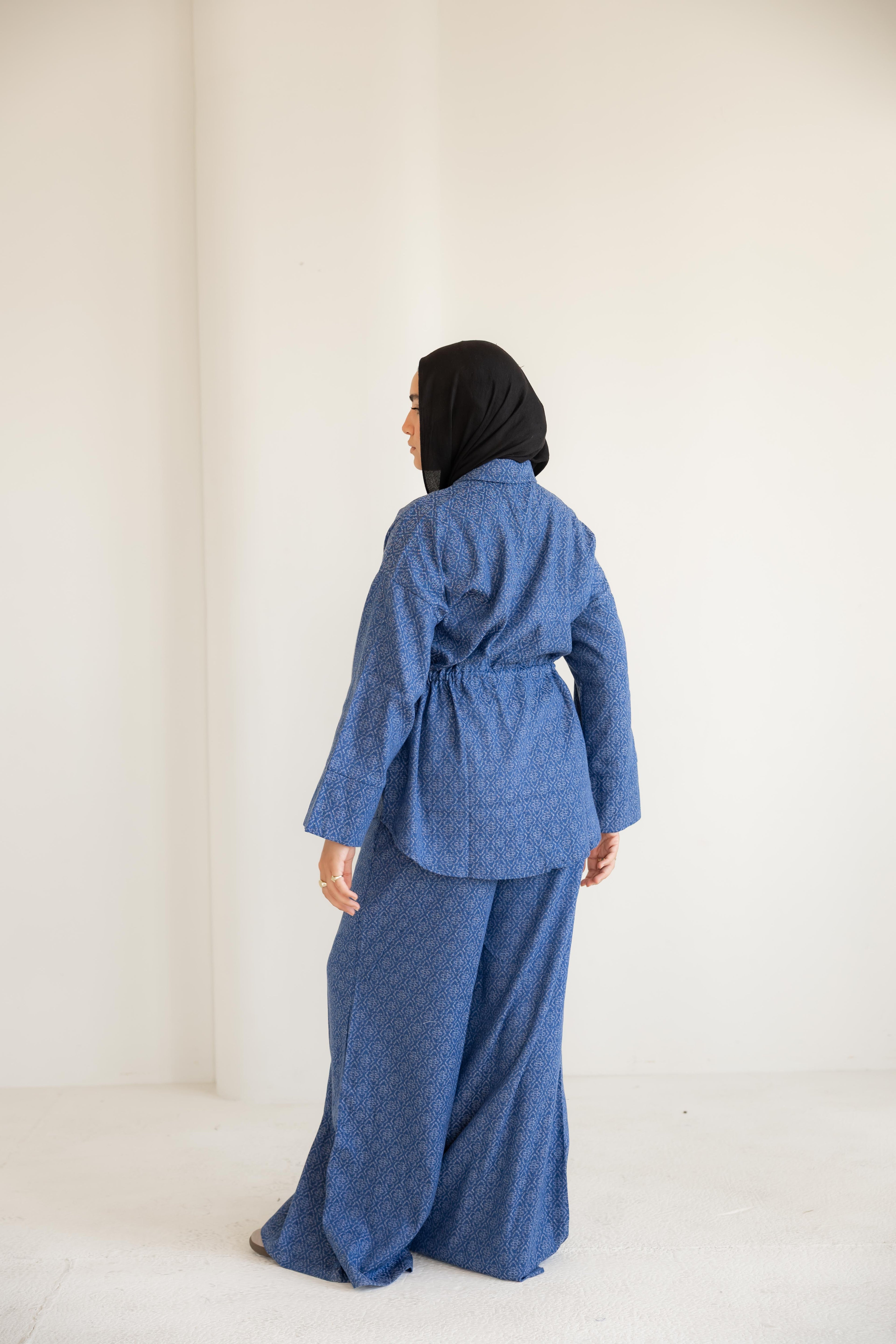 Not a denim set in dark blue