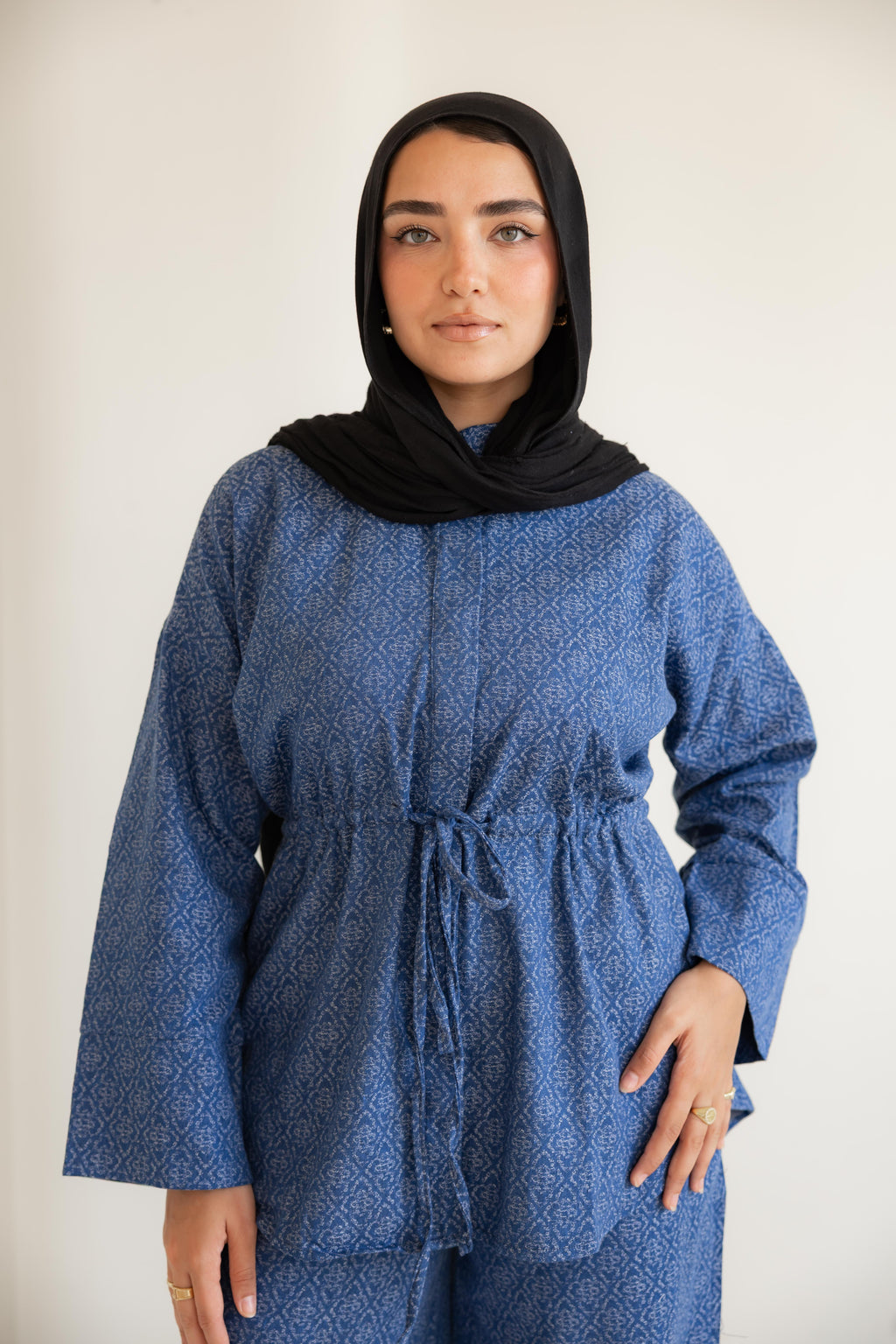 Not a denim set in dark blue