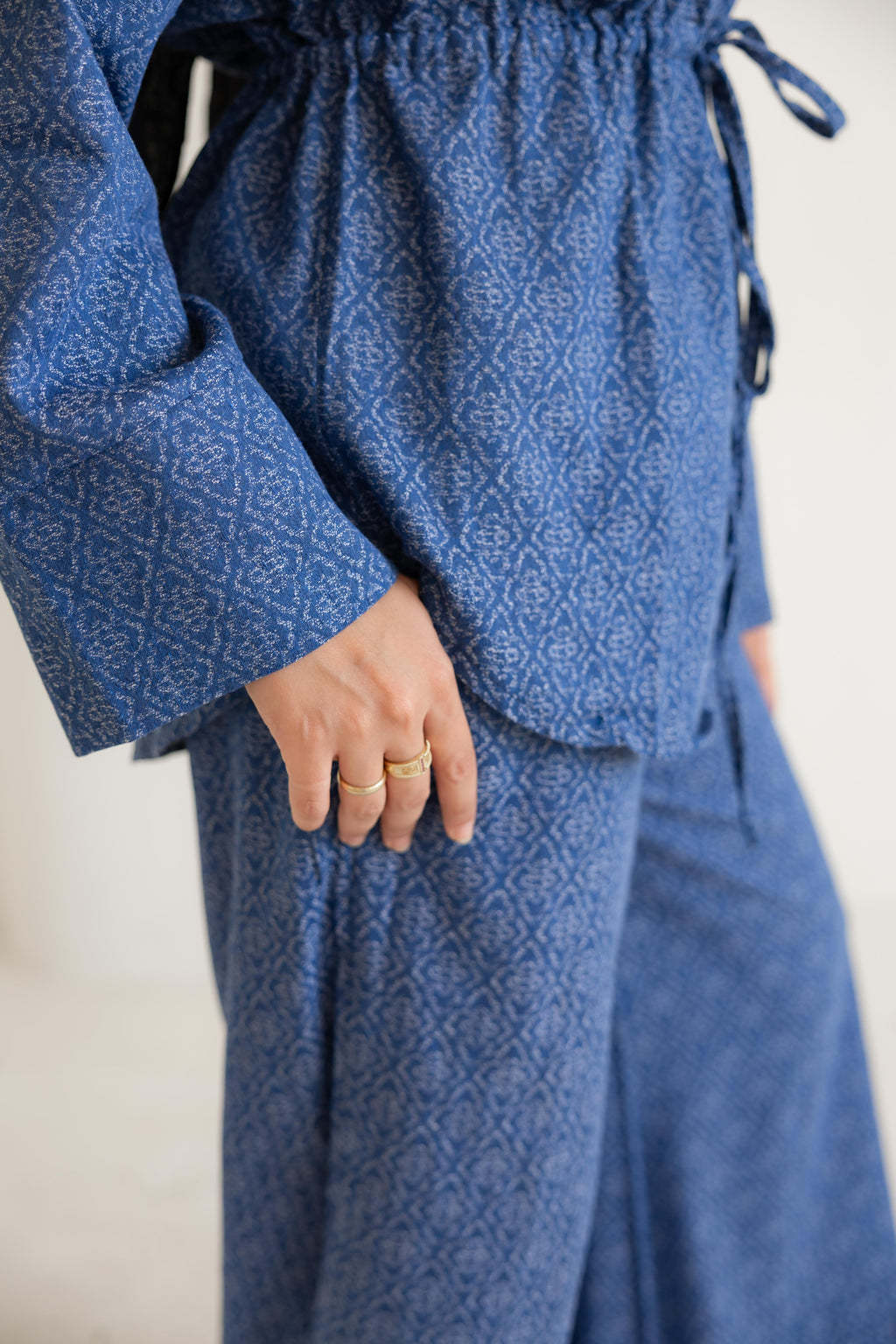 Not a denim set in dark blue