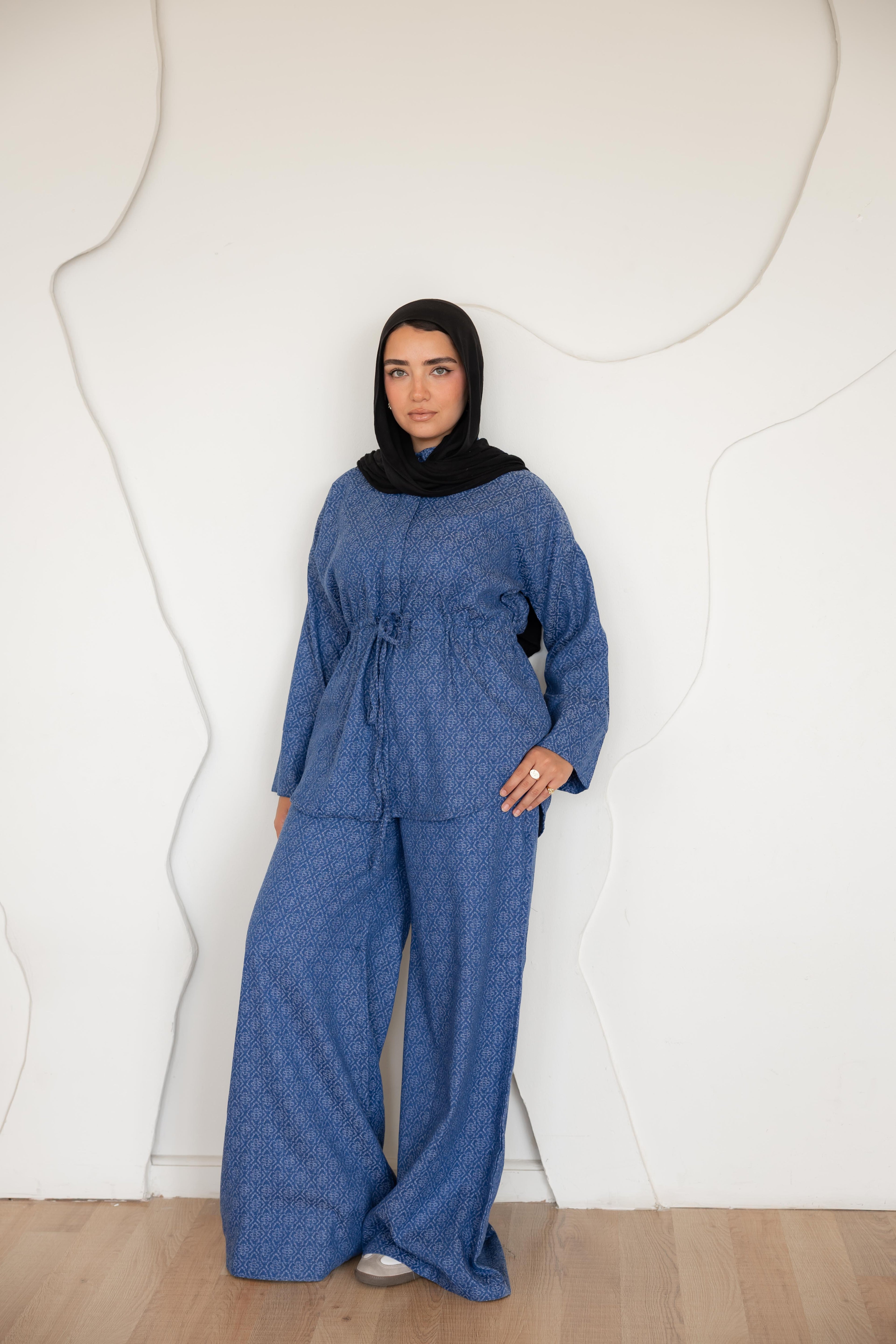 Not a denim set in dark blue