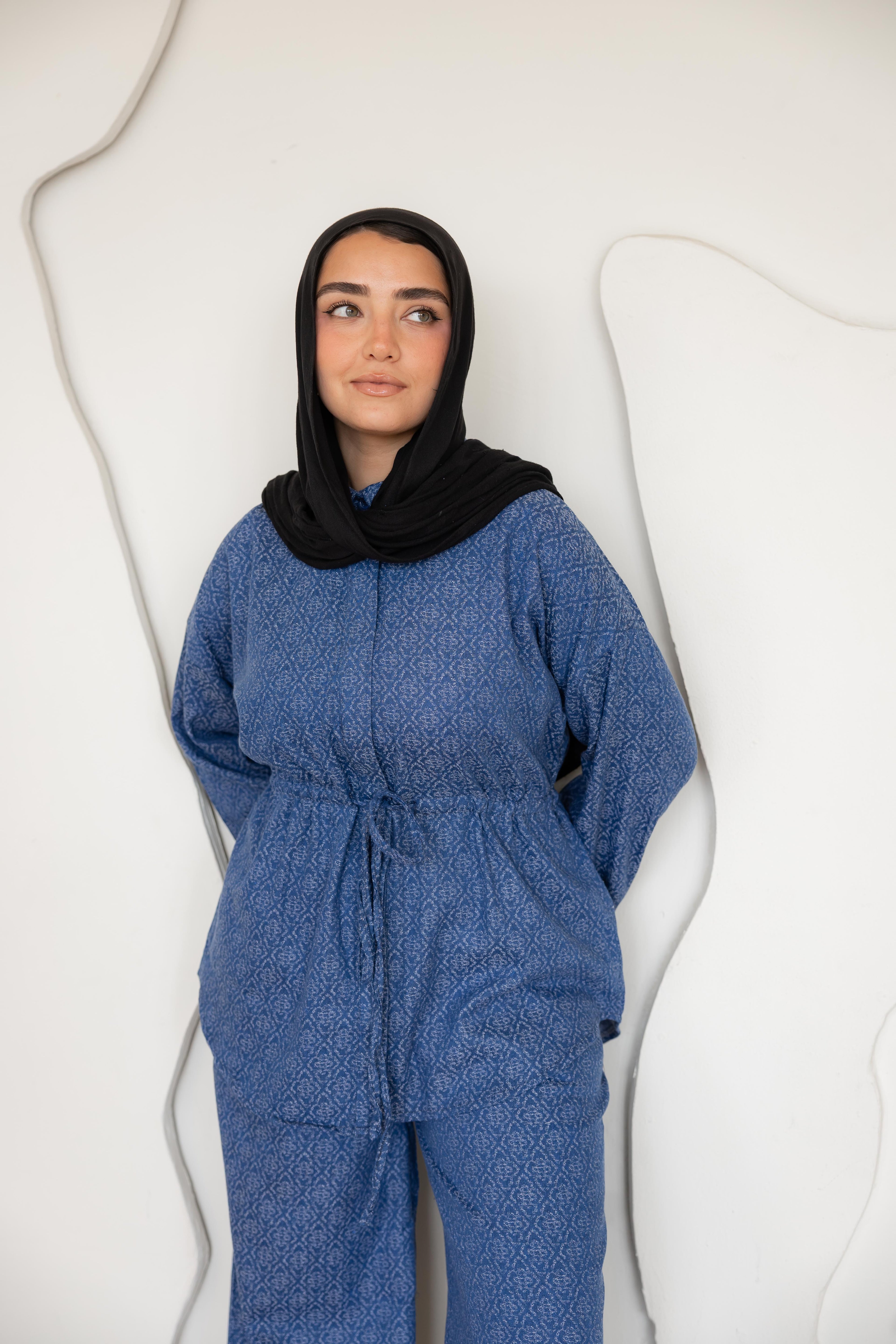 Not a denim set in dark blue