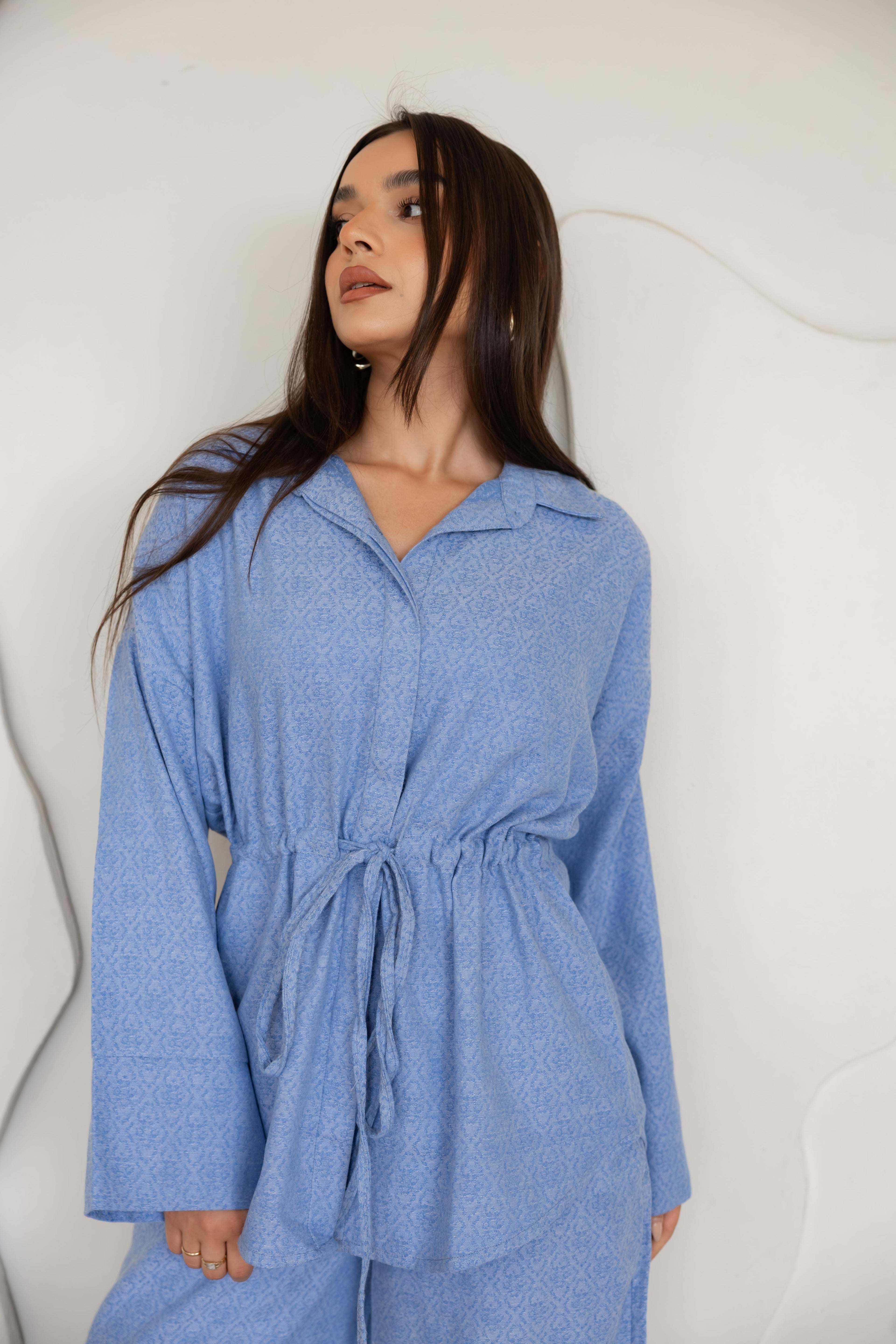 Not a denim set in light blue