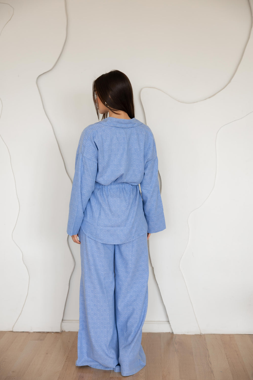 Not a denim set in light blue