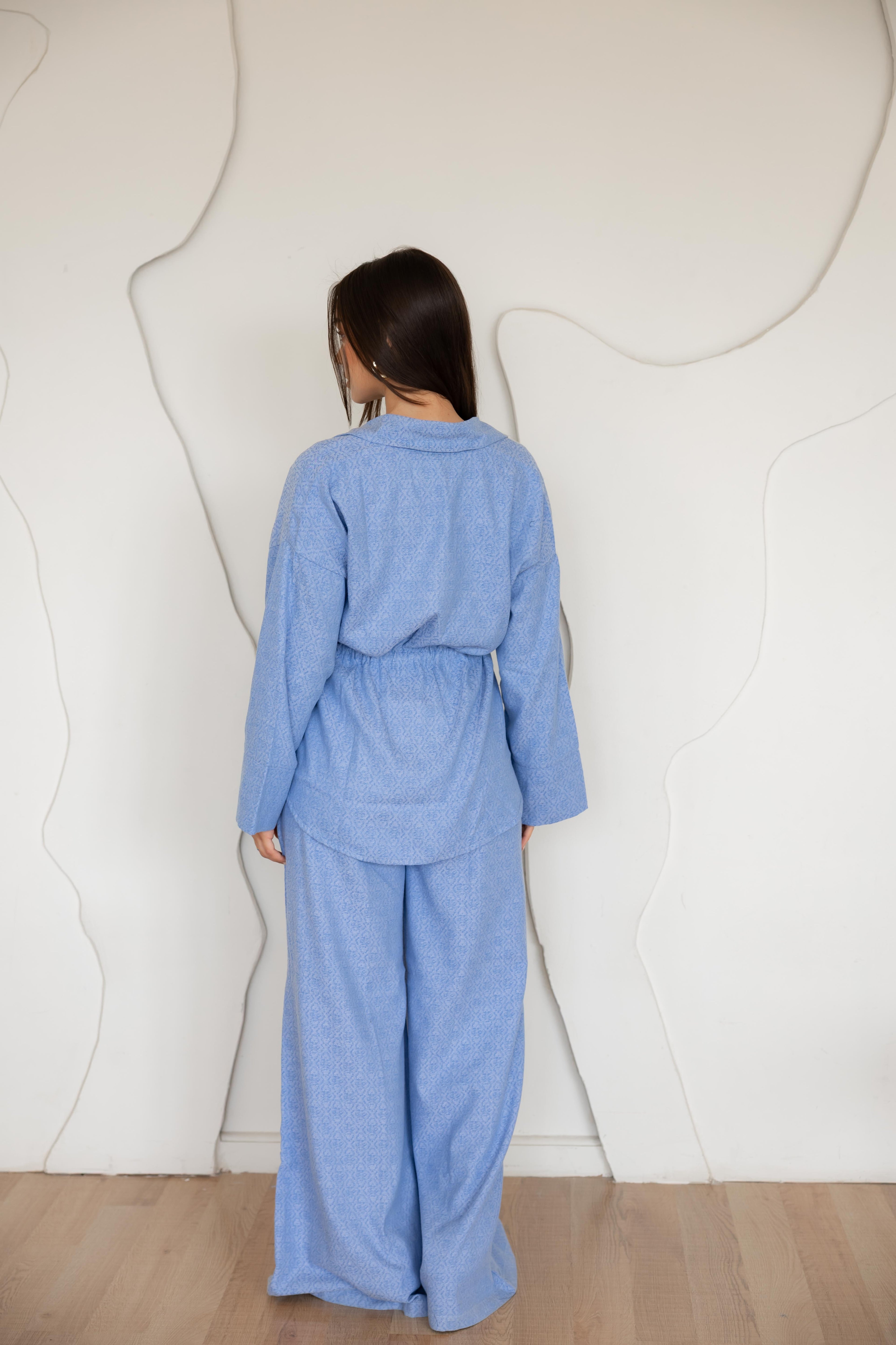 Not a denim set in light blue