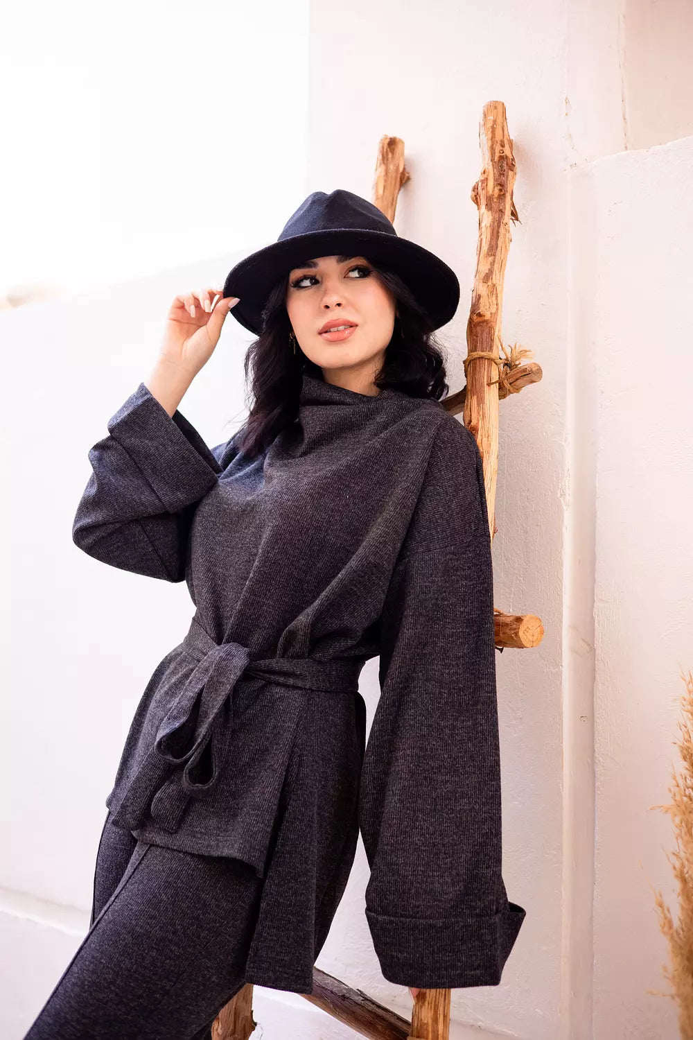 Cozy Multi-way set in dark grey