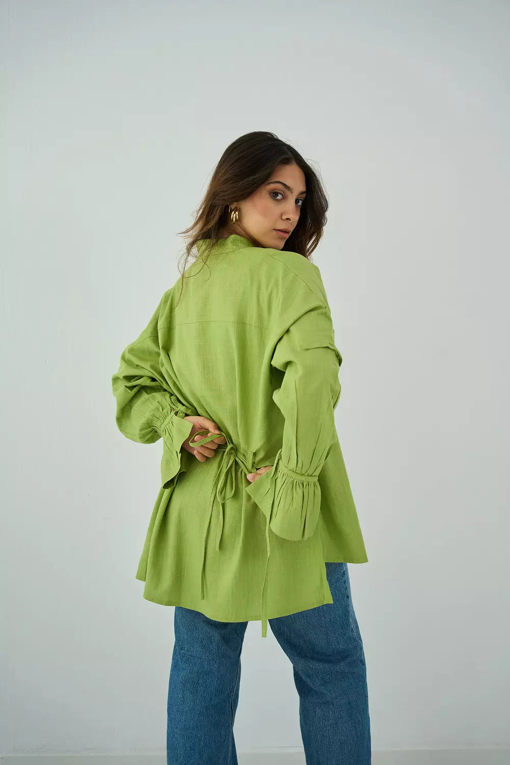 Everyday shirt in lime green