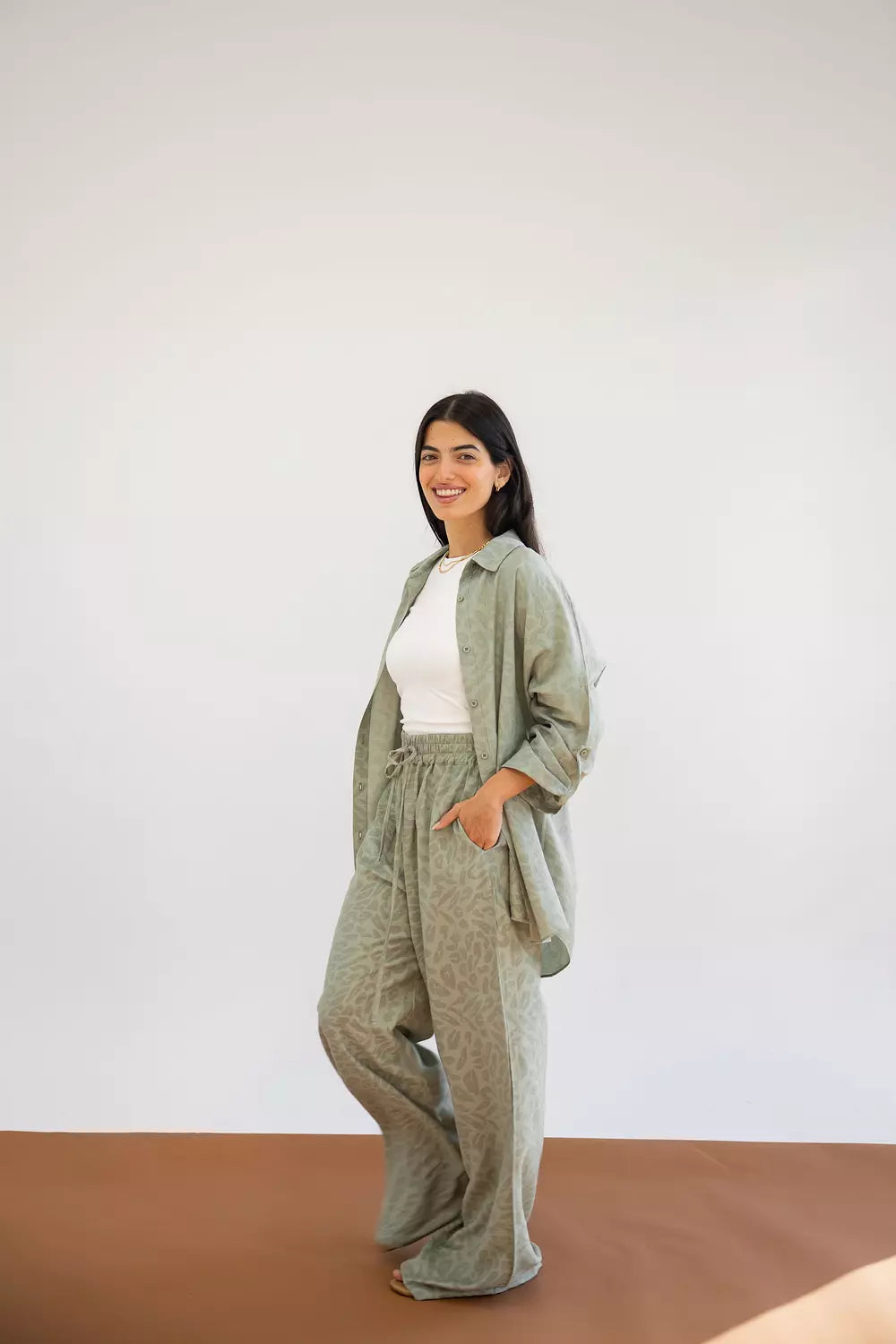 A Female Roar set in olive