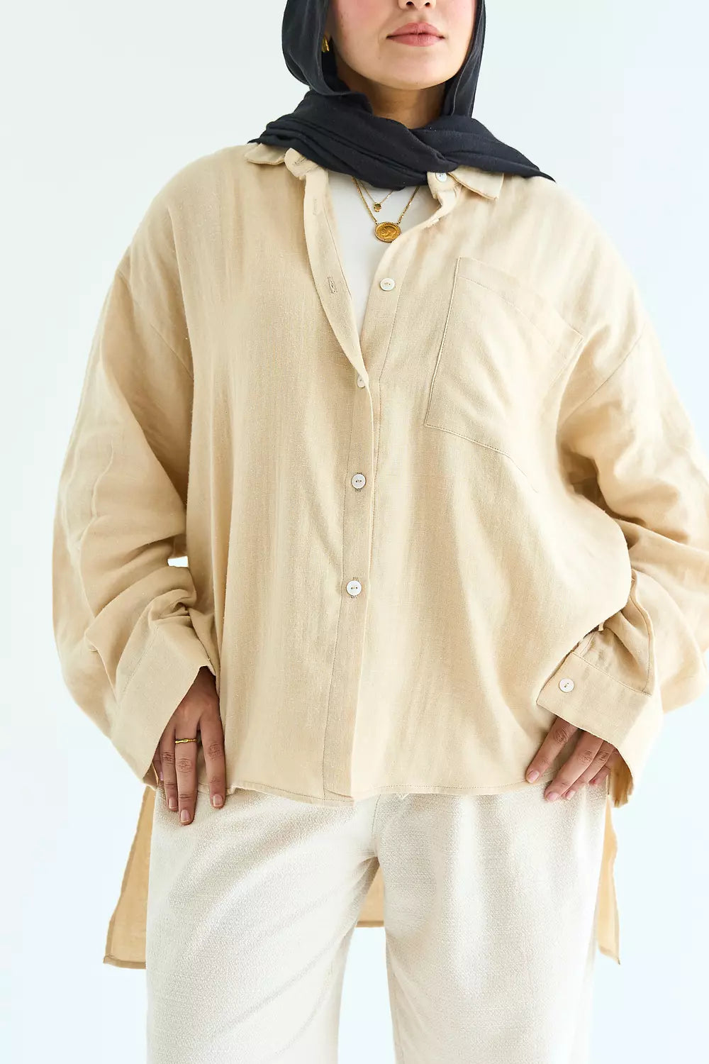 All times shirt in beige