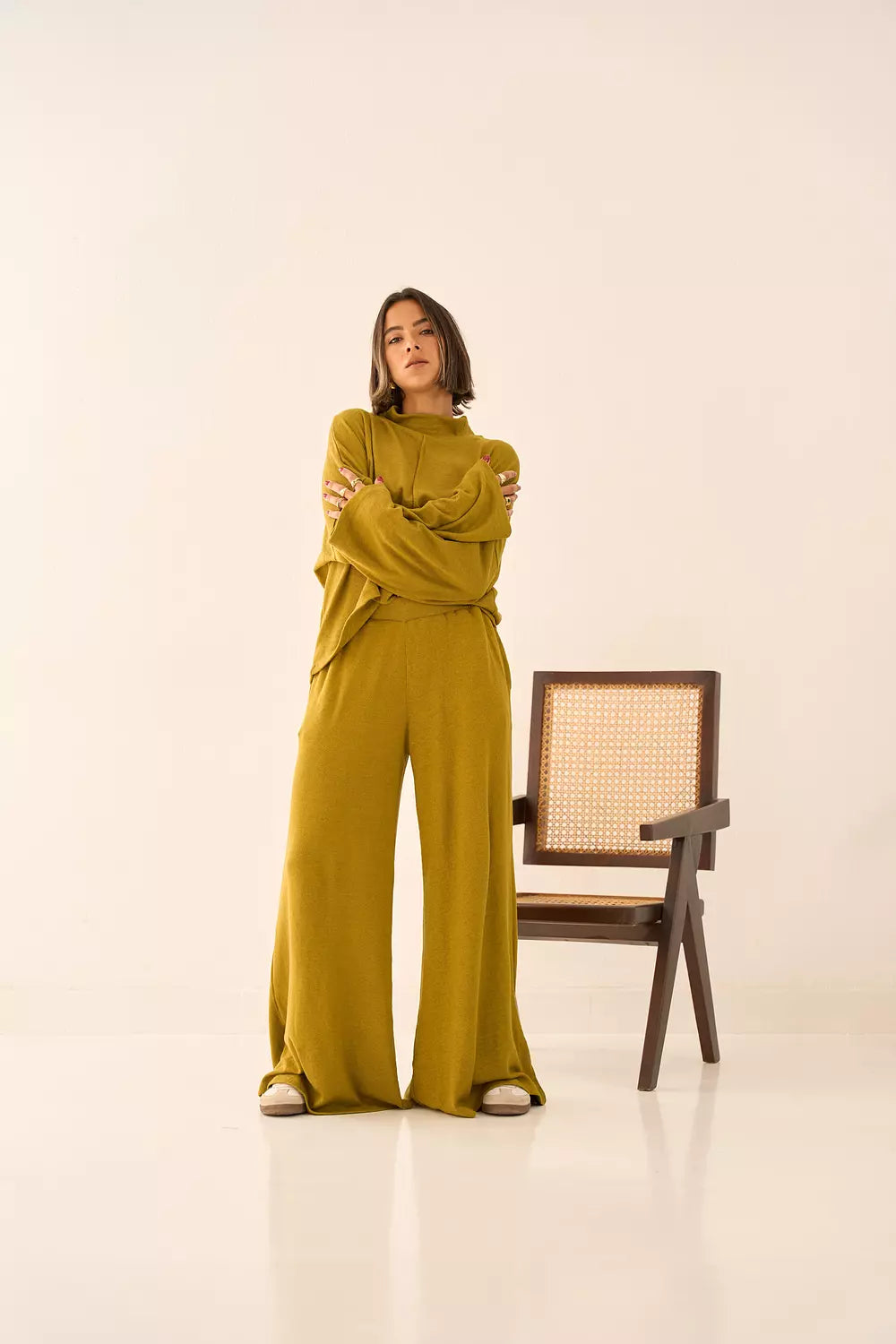 Carla set in Lime green