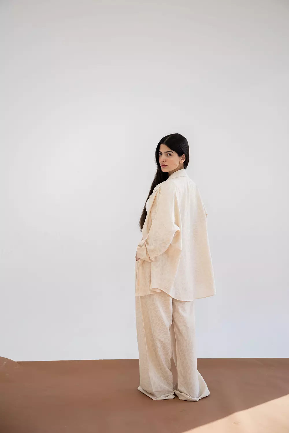 A Female Roar set in beige
